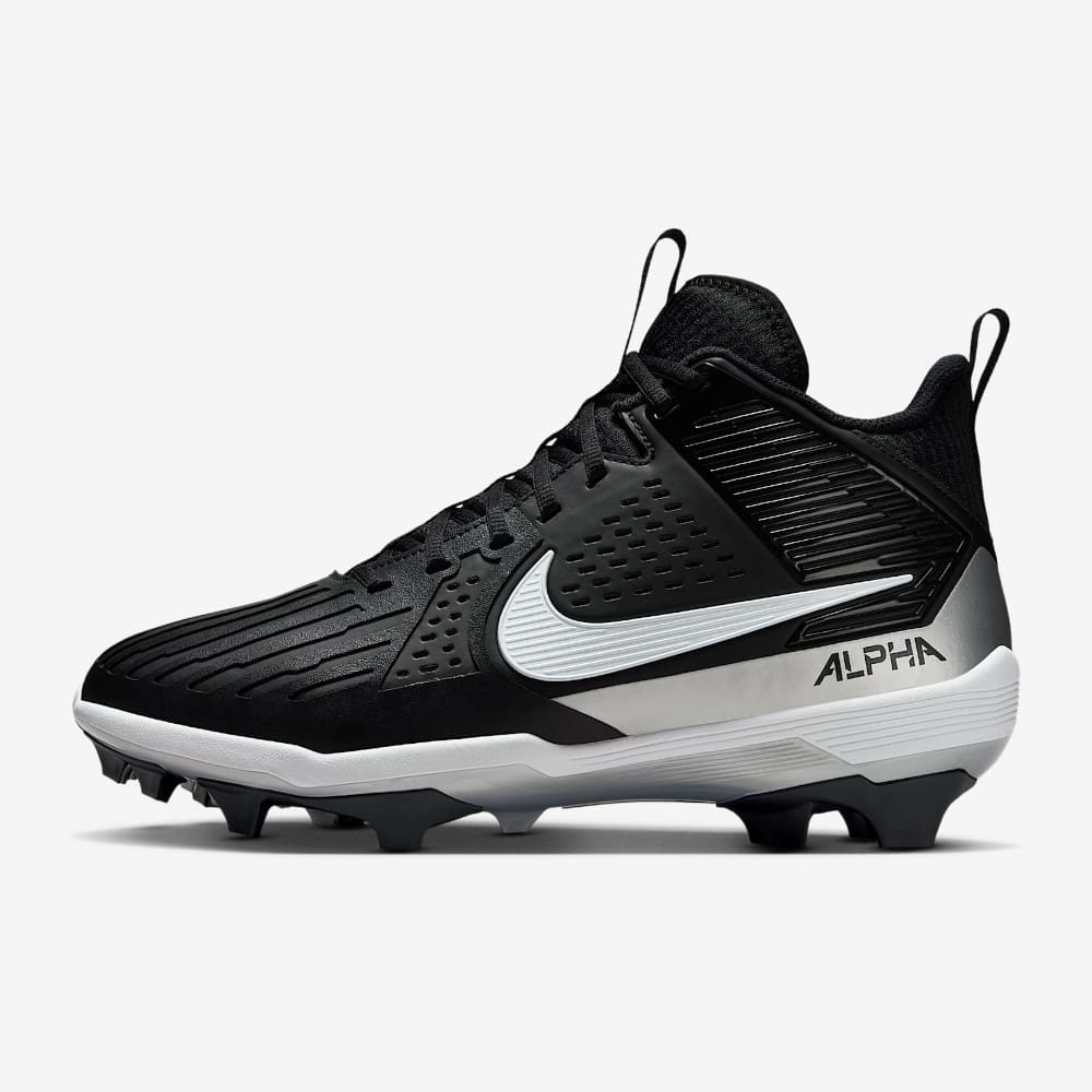 Playmaker Base: American Football Schuhe Nike Alpha Menace Strong Schwarz Produktbild