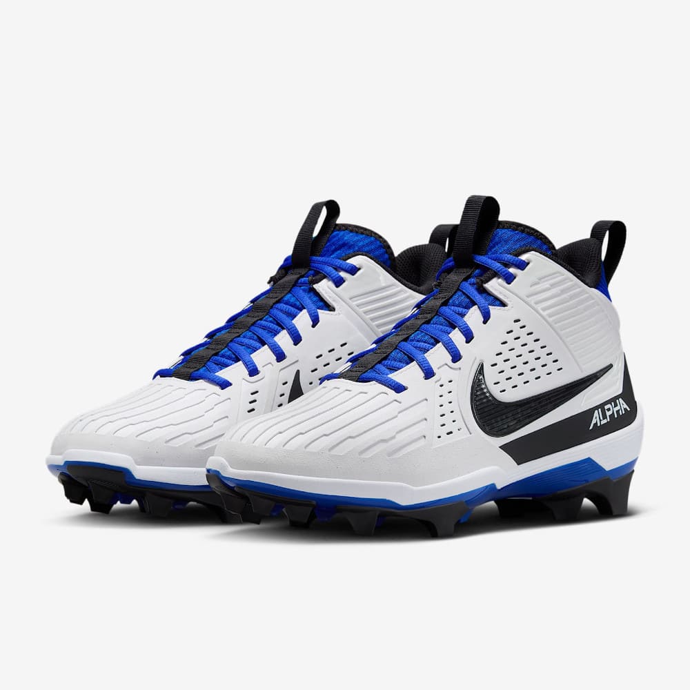 Playmaker Base: American Football Schuhe Nike Alpha Menace Strong Weiß-Blau Produktbild 2