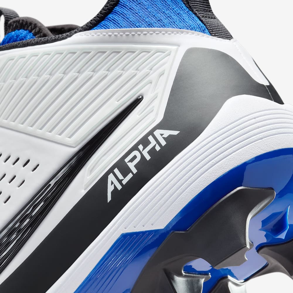 Playmaker Base: American Football Schuhe Nike Alpha Menace Strong Weiß-Blau Produktbild 8