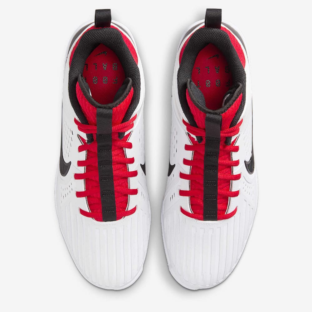 Playmaker Base: American Football Schuhe Nike Alpha Menace Strong Weiß-Rot Produktbild 3