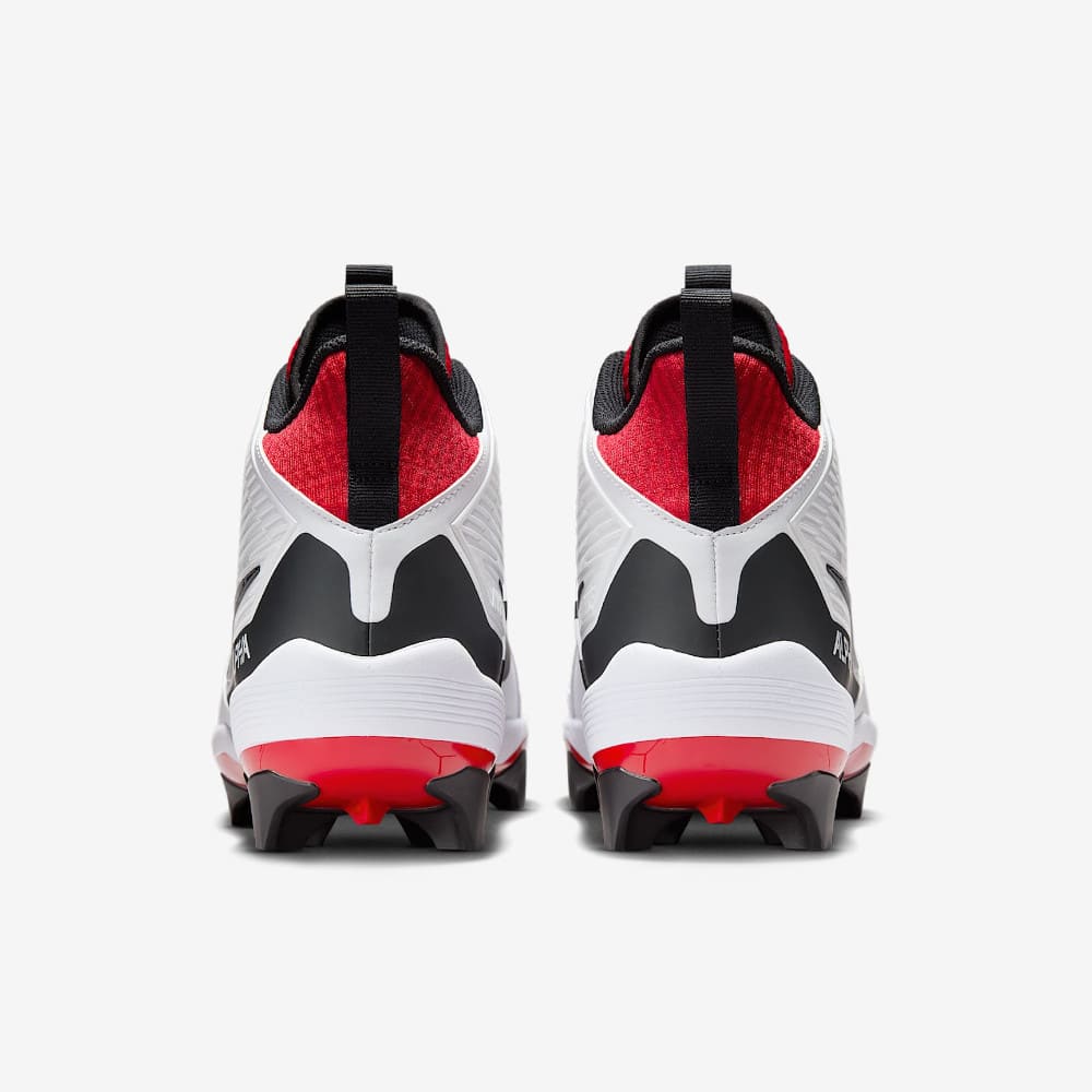 Playmaker Base: American Football Schuhe Nike Alpha Menace Strong Weiß-Rot Produktbild 4