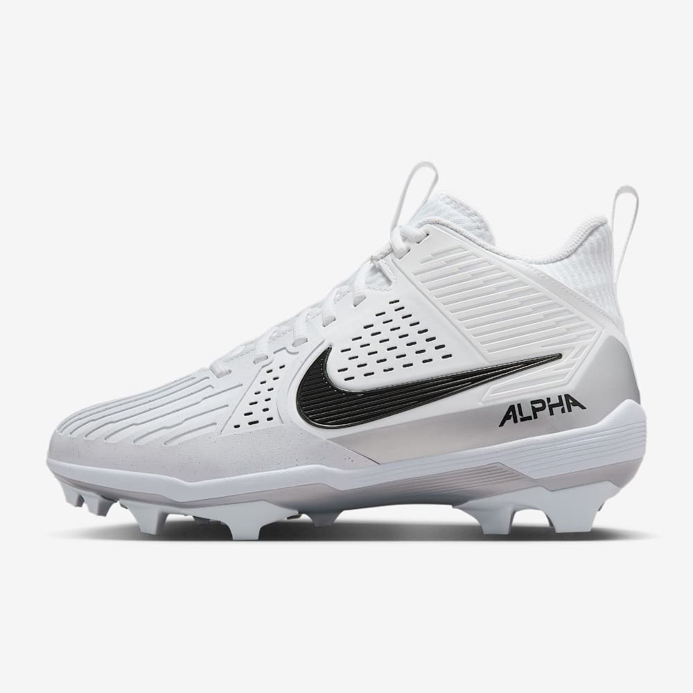 Playmaker Base: American Football Schuhe Nike Alpha Menace Strong Weiß Produktbild