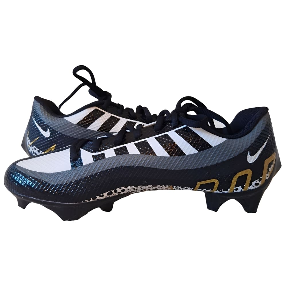 Playmaker Base: American Football Schuhe Nike Vapor Edge 360 Speed Black-Gold-White Produktbild 1