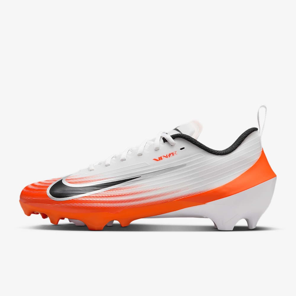 Playmaker Base: American Football Schuhe Nike Vapor Speed 3 Weiß-Orange Produktbild