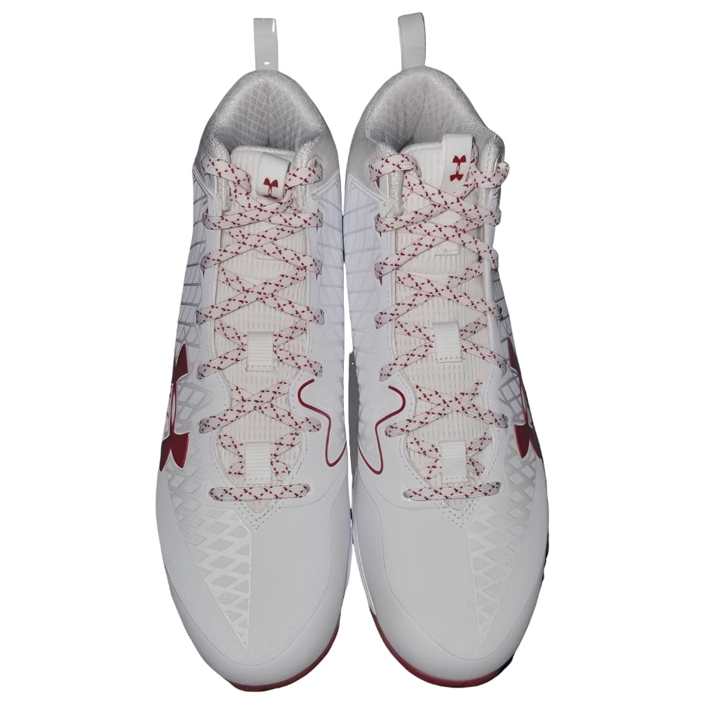 Playmaker Base: American Football Schuhe Under Armour Team Nitro Select Mid Turf Weiß-Rot Produktbild 2