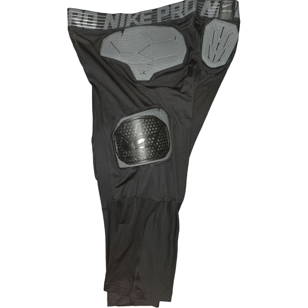 Playmaker Base: American Football Schutz Nike Pro Hyperstrong Padded Compression Pants 5-Pocket Hose Schwarz Produktbild