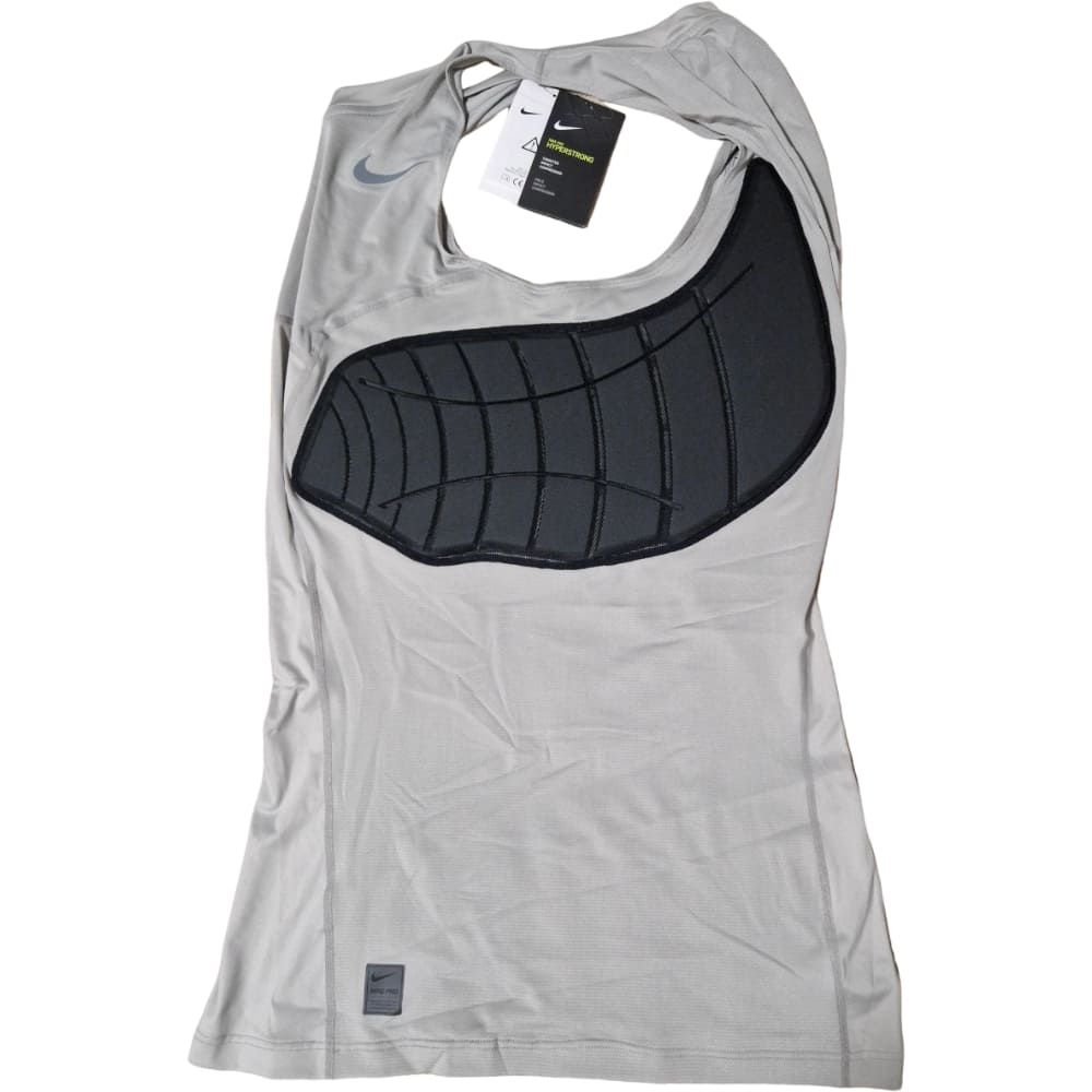 Playmaker Base: American Football Schutz Nike Pro Hyperstrong Padded Compression Shirt 2-Pads Grau Produktbild 1