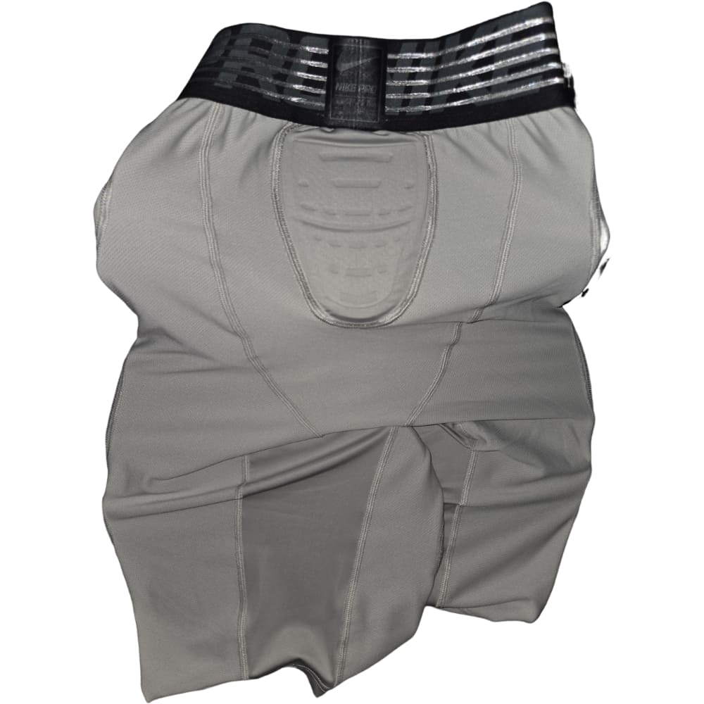 Playmaker Base: American Football Schutz Nike Pro Padded Compression Shorts 5-Pocket Hose Grau Produktbild 2