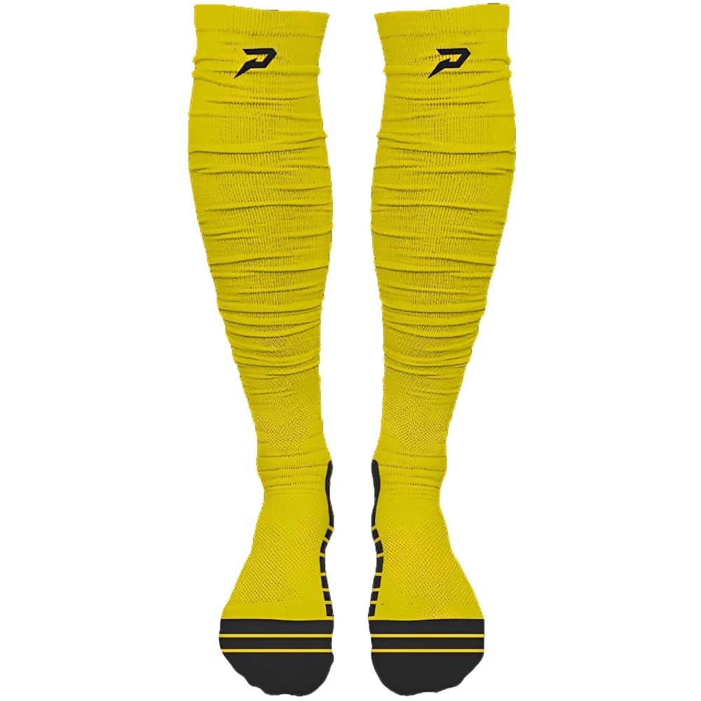 Playmaker Base: American Football Socken Phenom Elite Quantum Knit Scrunch Socks Team Colors Gelb Produktbild