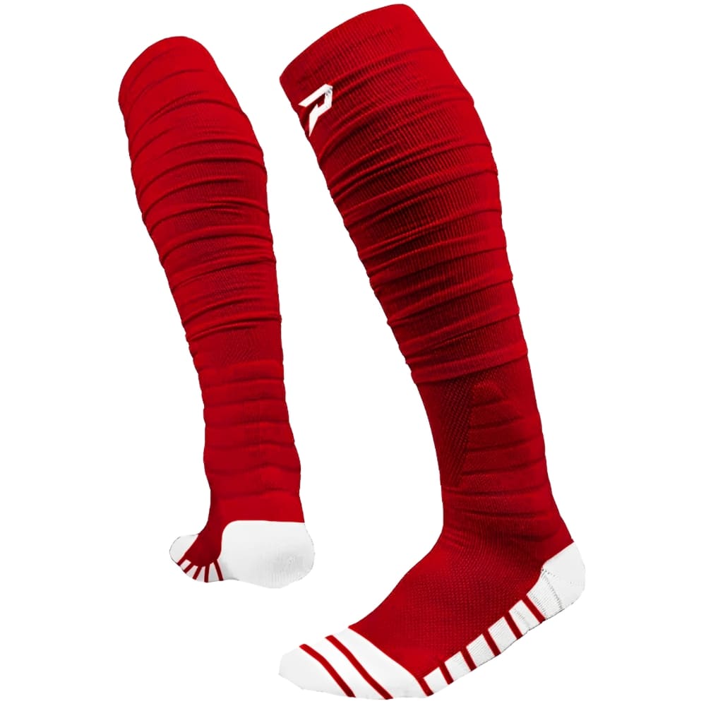 Playmaker Base: American Football Socken Phenom Elite Quantum Knit Scrunch Socks Team Colors Rot Produktbild