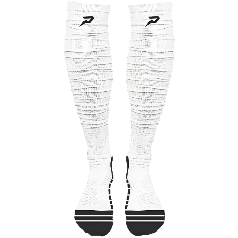 Playmaker Base: American Football Socken Phenom Elite Quantum Knit Scrunch Socks Team Colors Weiß Produktbild 1