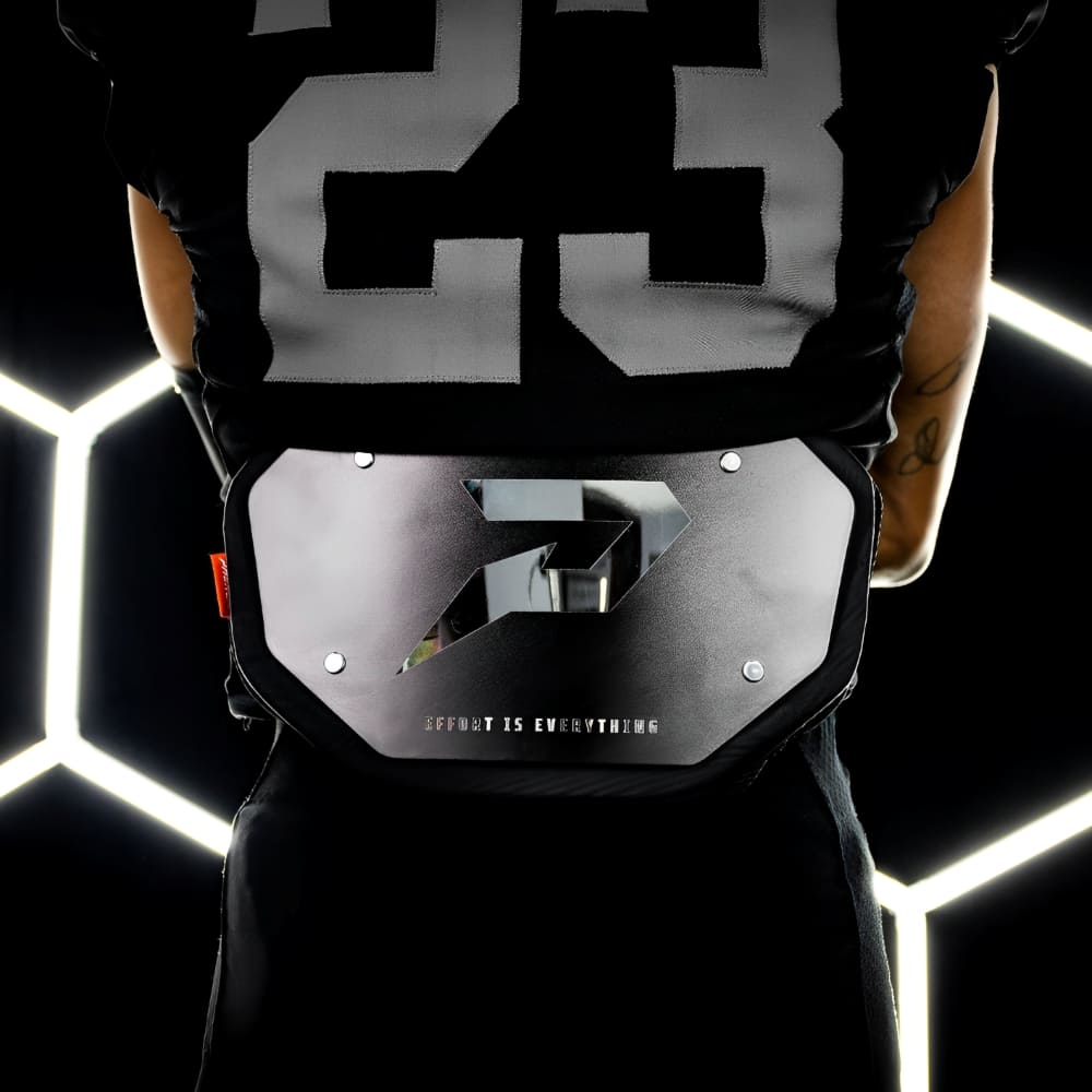 Playmaker Base: American Football Back Plate Phenom Elite Schwarz - Chrom Produktbild 1