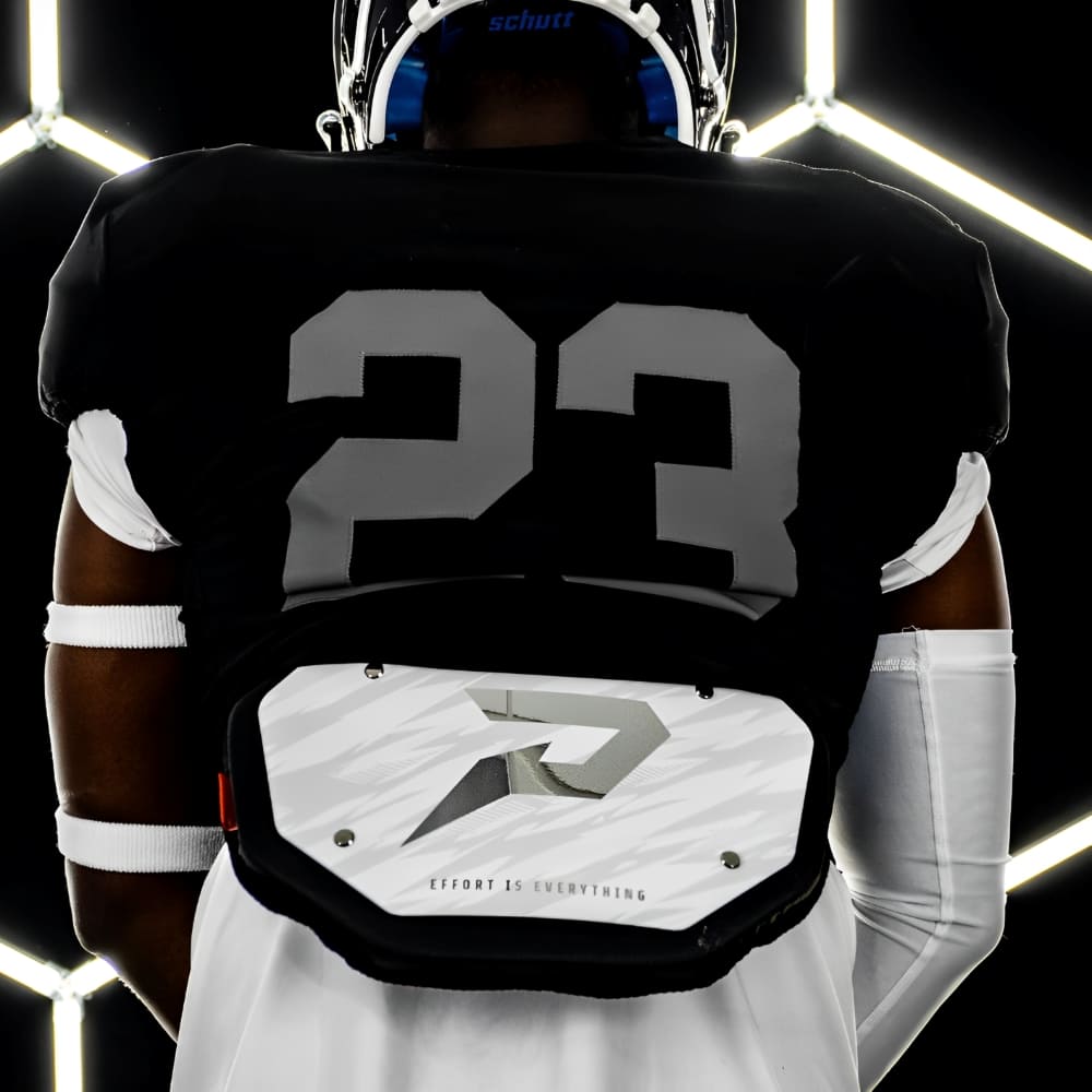 Playmaker Base: American Football Back Plate Phenom Elite Weiß - Chrom Produktbild 1
