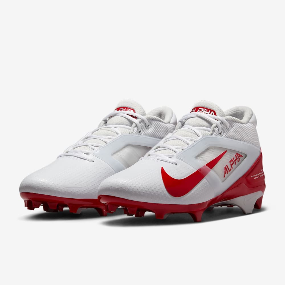 Playmaker Base: American Football Schuhe Nike Alpha Menace 4 Pro Weiß-Rot Produktbild 2