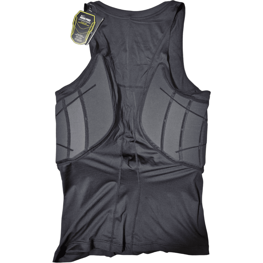 Playmaker Base: American Football Schutz Nike Pro Hyperstrong Padded Compression Shirt 2-Pads Schwarz Produktbild 2