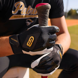 Playmaker Base: Baseball Schlaghandschuhe Grip Boost Loaded Boost+ Leder Black Produktbild 3
