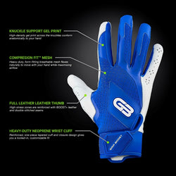 Playmaker Base: Baseball Schlaghandschuhe Grip Boost Loaded Boost+ Leder Blue Produktbild 1
