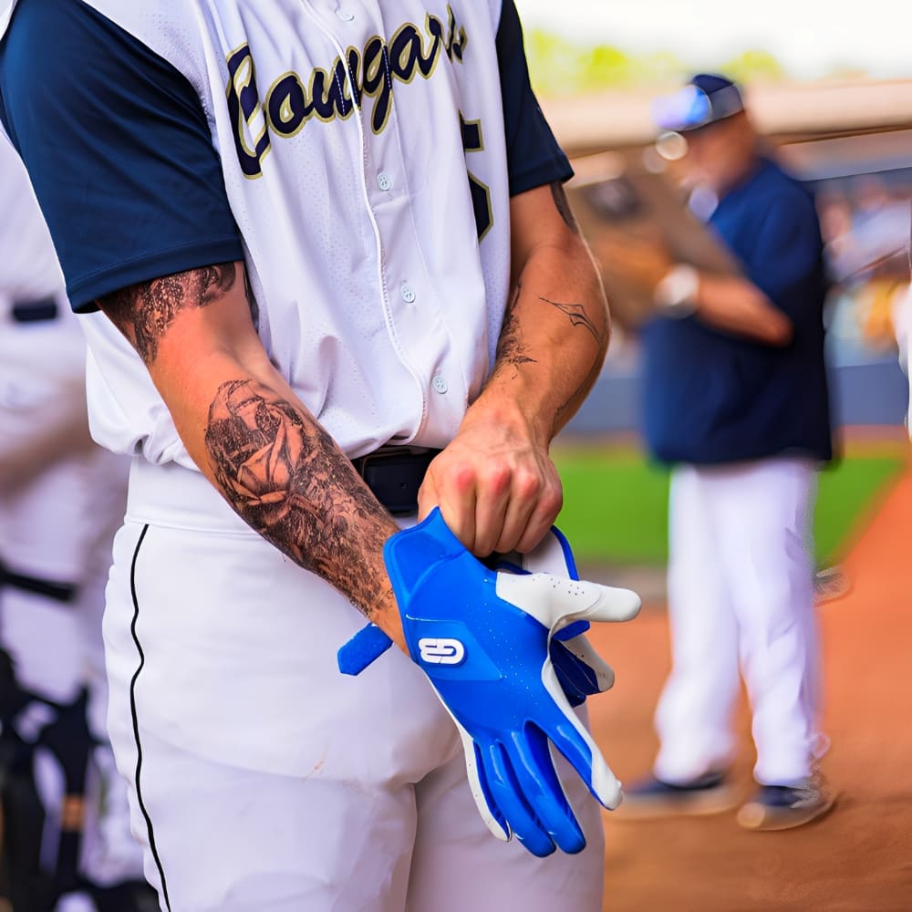 Playmaker Base: Baseball Schlaghandschuhe Grip Boost Loaded Boost+ Leder Blue Produktbild 4