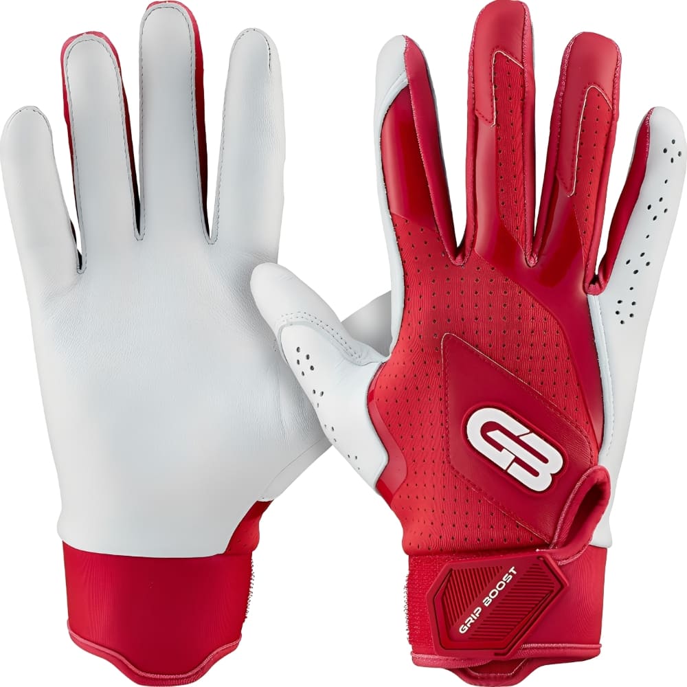 Playmaker Base: Baseball Schlaghandschuhe Grip Boost Loaded Boost+ Leder Red Produktbild
