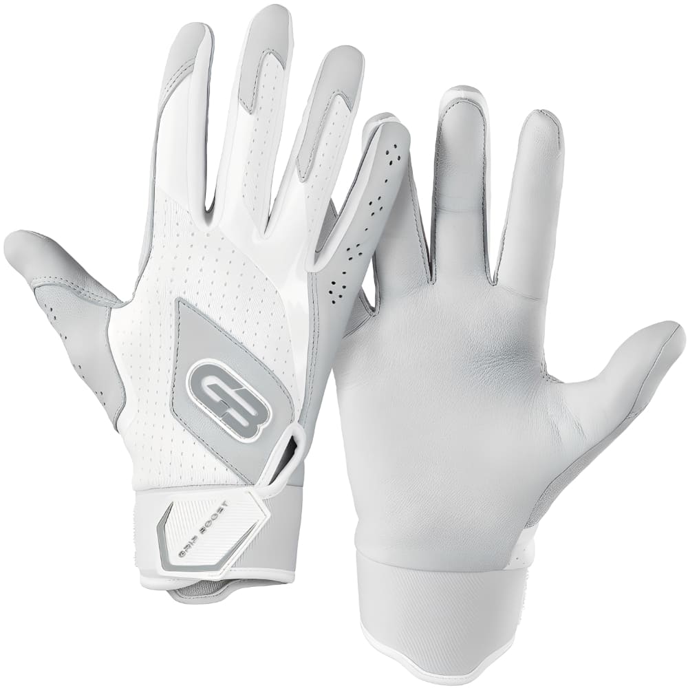 Playmaker Base: Baseball Schlaghandschuhe Grip Boost Loaded Boost+ Leder White Produktbild