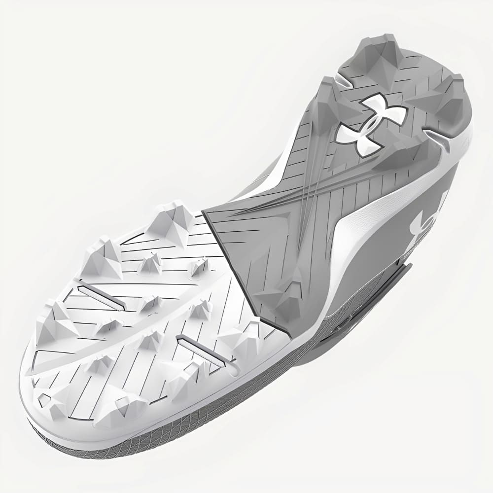 Playmaker Base: Baseball Schuhe Under Armour Harper 7 Mid RM Grau Produktbild 4