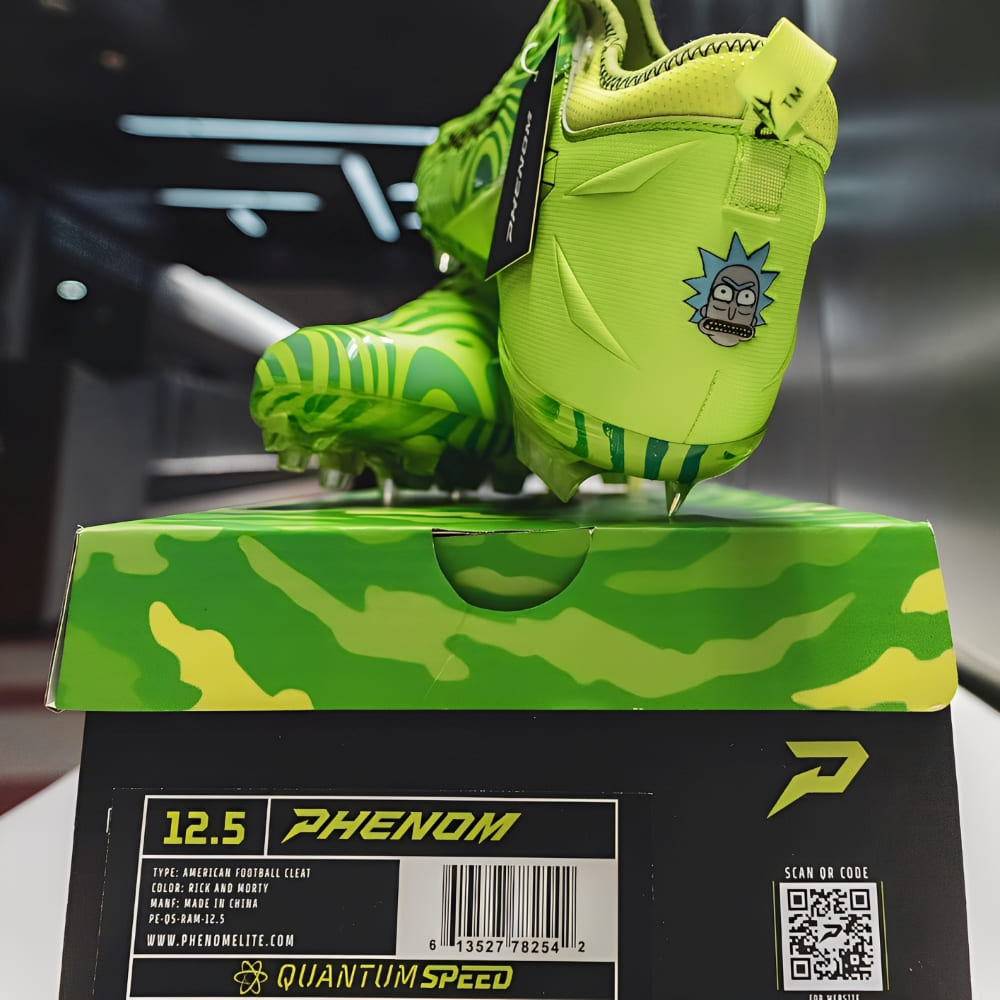 American Football Schuhe <br> Phenom Elite <br> Quantum Speed 2.0 <br> Rick and Morty