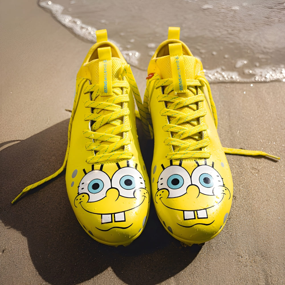 American football shoes<br> Phenom Elite<br> Quantum Speed ​​2.0<br> SpongeBob