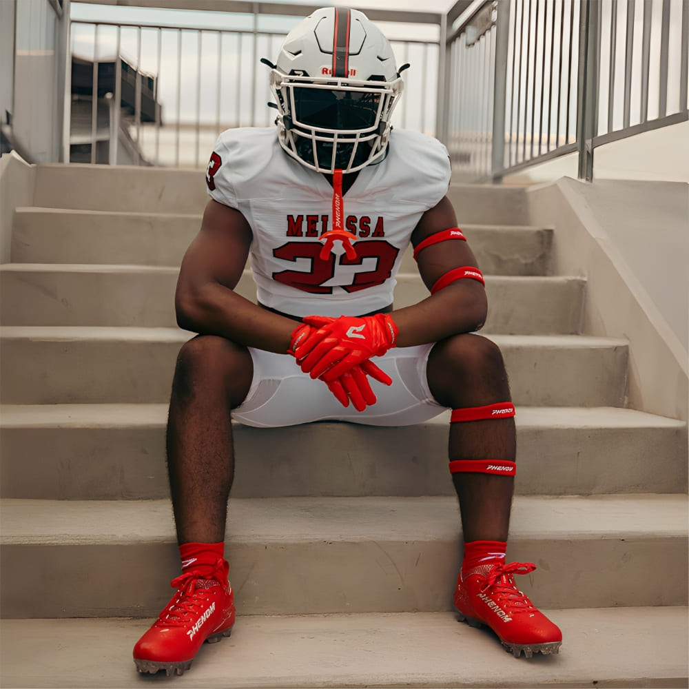 chaussures de football américain<br> Phenom Elite  <br>Vitesse quantique 2.0<br> Couleurs de l'équipe