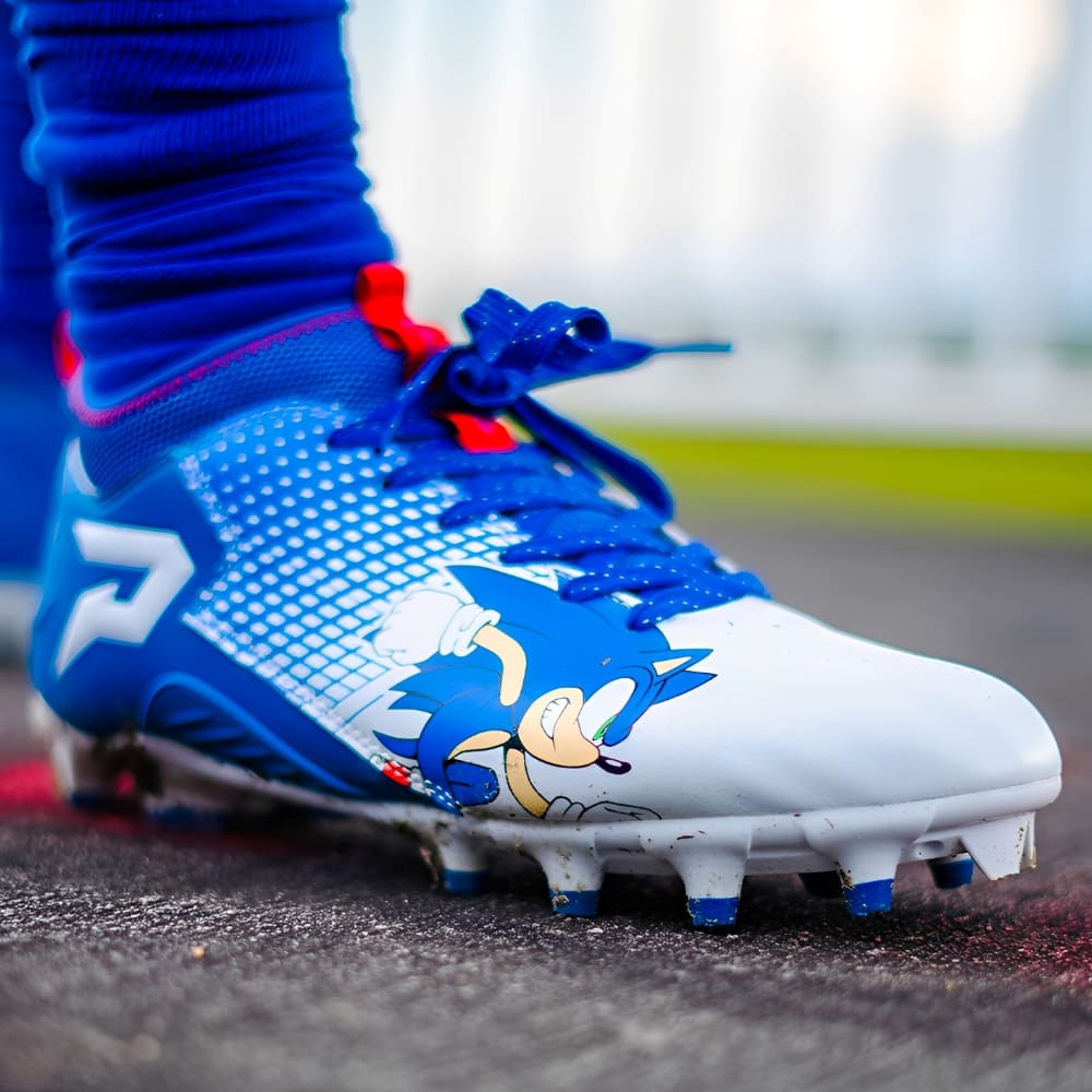 American Football Schuhe <br> Phenom Elite <br> Quantum Speed <br> Sonic the Hedgehog