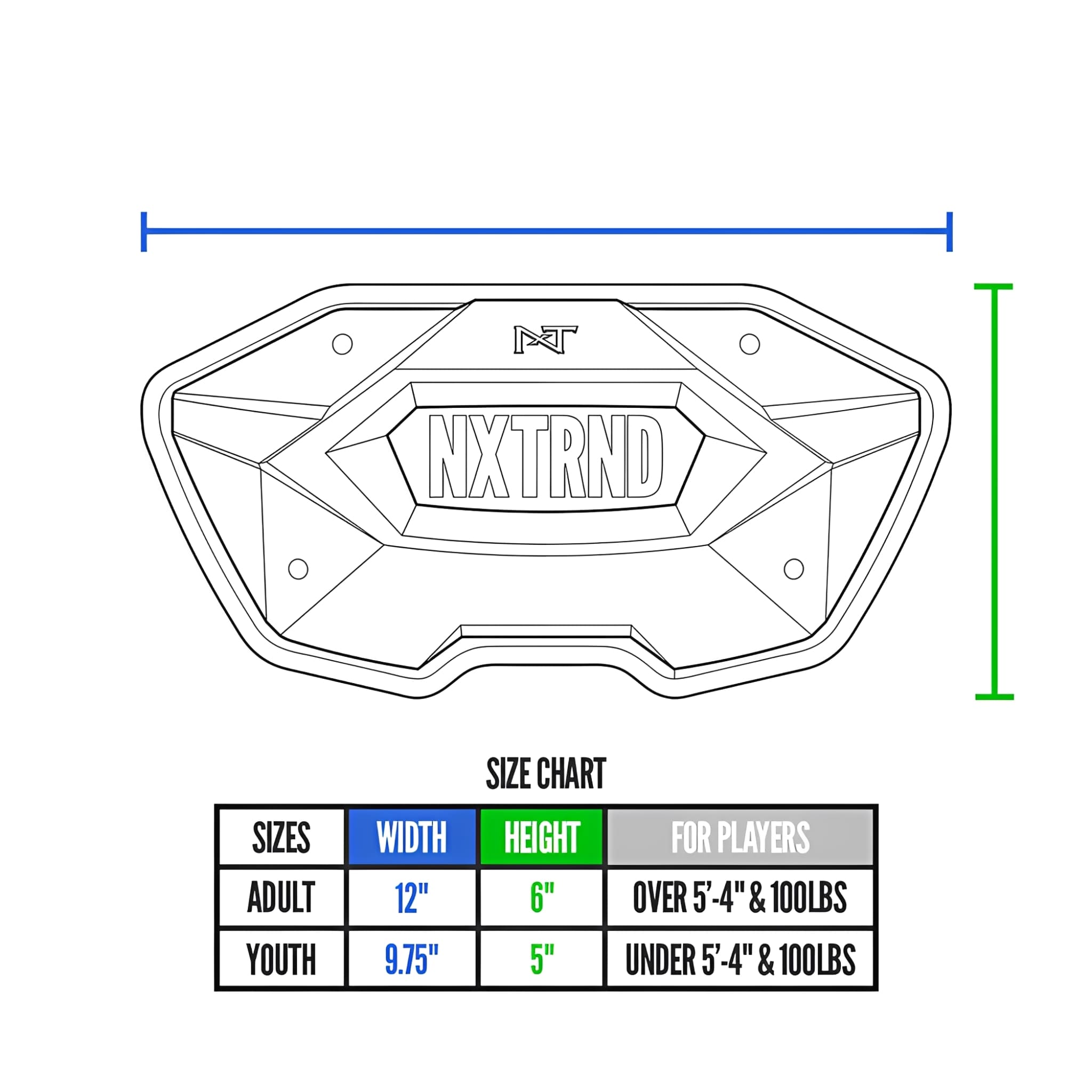 American Football Back Plate NXTRND B-PLATE® PRO
