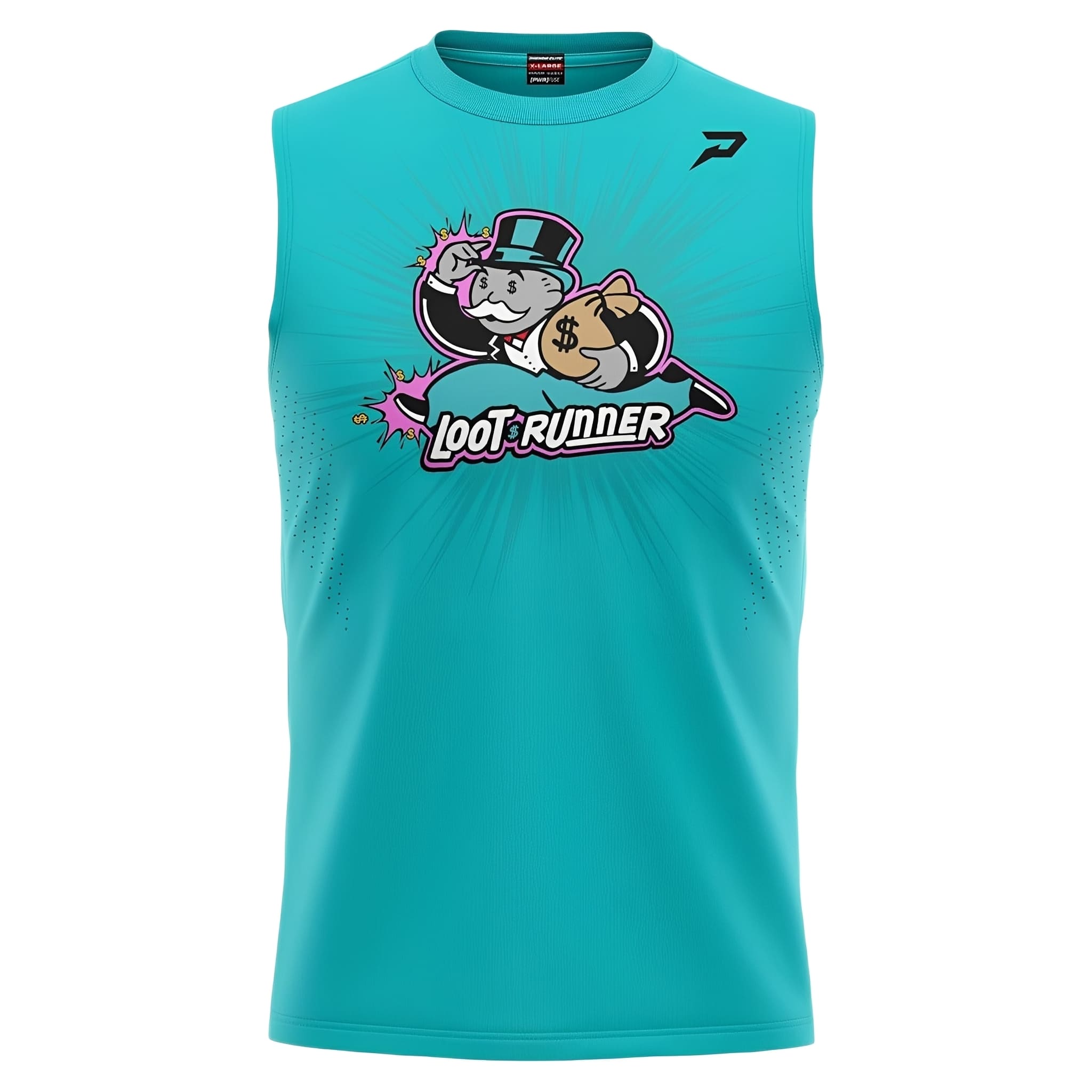 American Football Apparel <br> Phenom Elite <br> Compression Shirt <br> Loot Runner <br> Teal