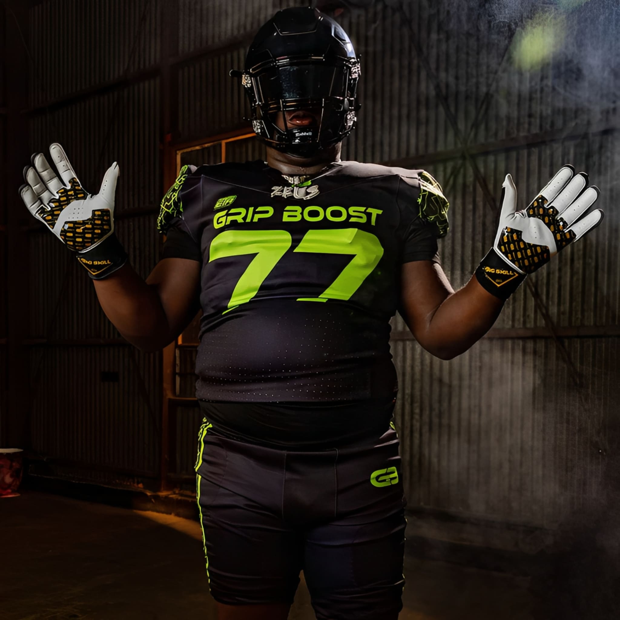 American Football Gloves Grip Boost Big Skill 2.0 Lineman