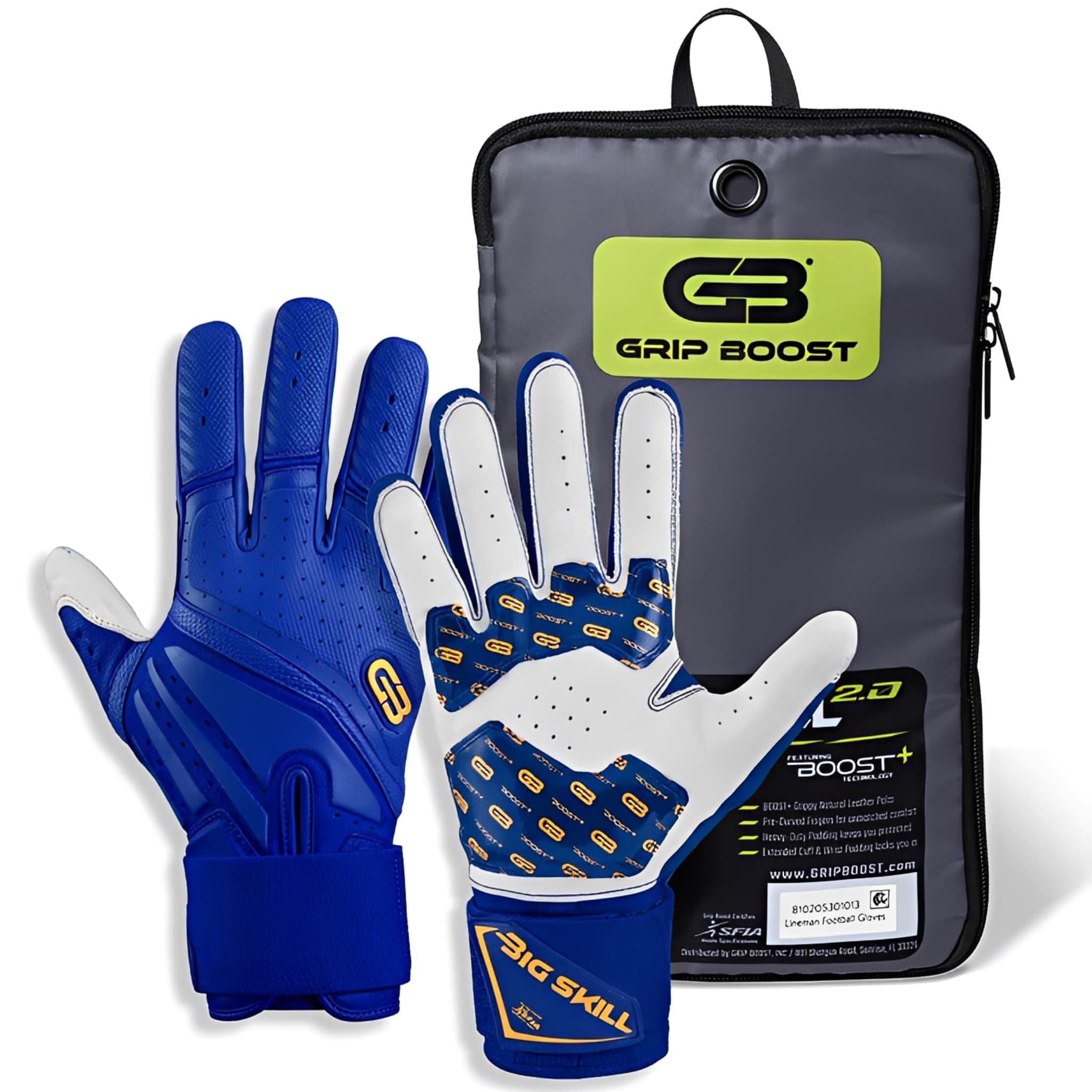 American Football Gloves Grip Boost Big Skill 2.0 Lineman