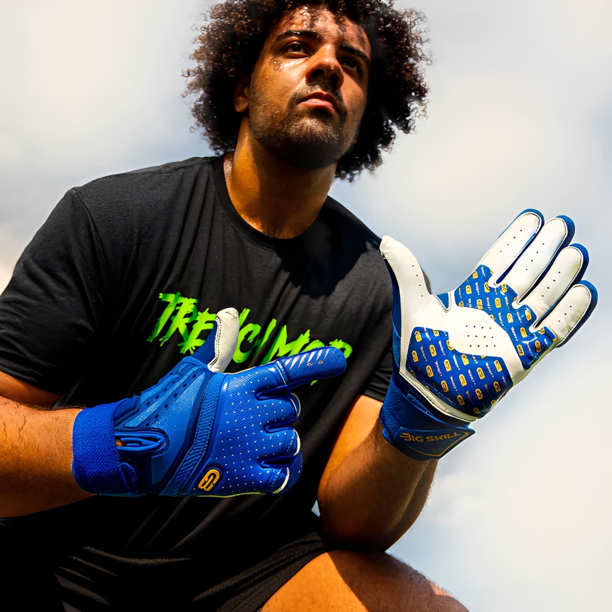 American Football Gloves Grip Boost Big Skill 2.0 Lineman