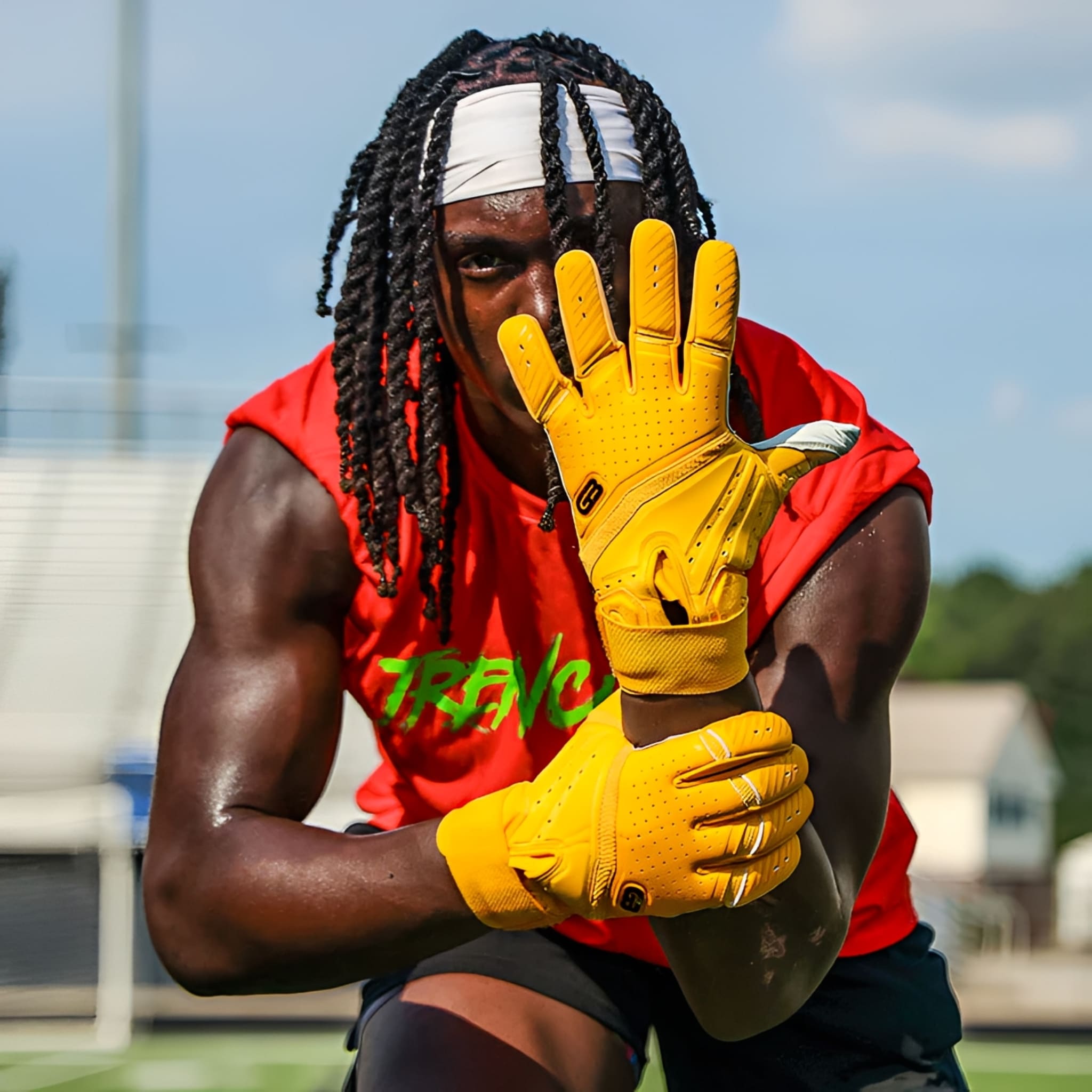 American Football Gloves Grip Boost Big Skill 2.0 Lineman