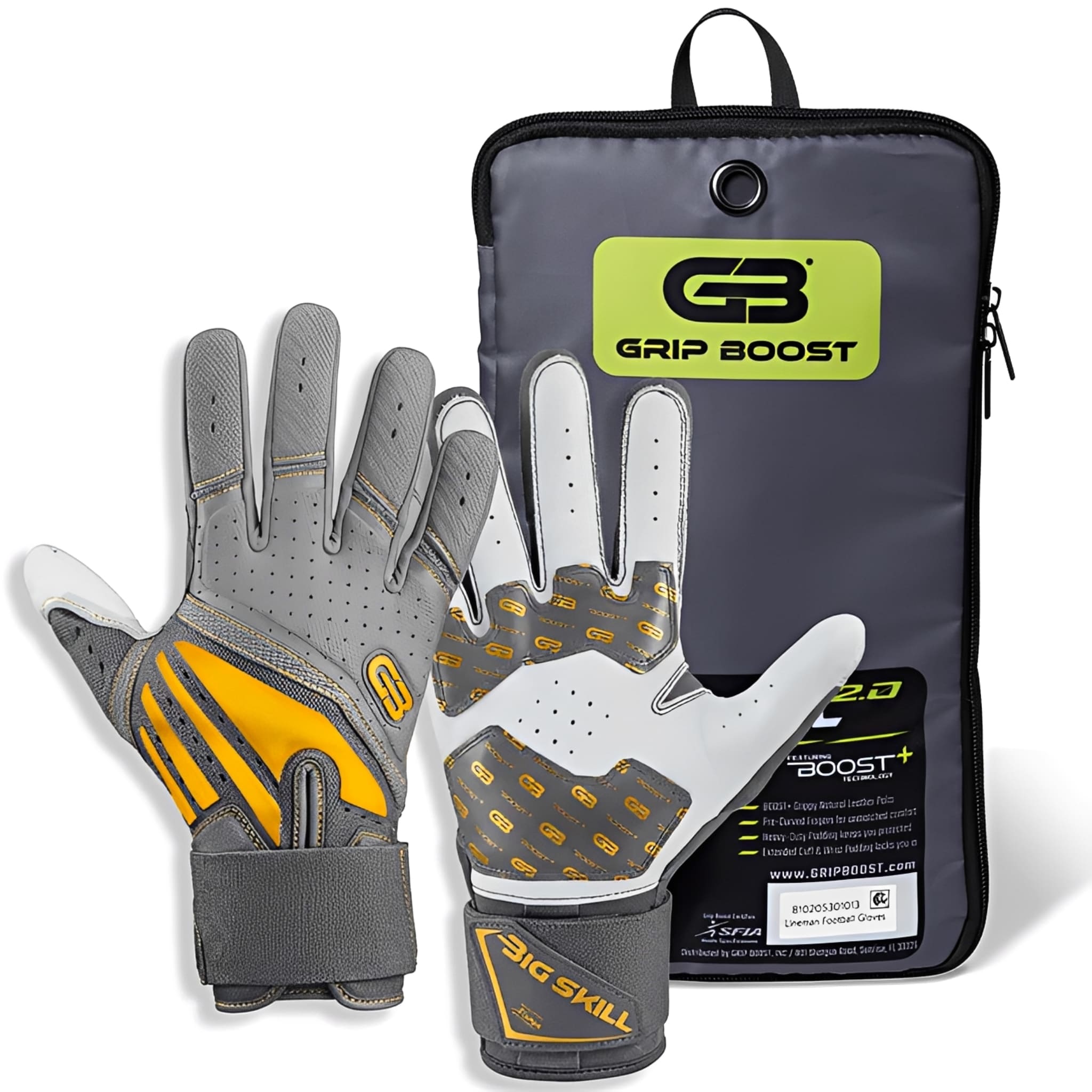 American Football Gloves Grip Boost Big Skill 2.0 Lineman