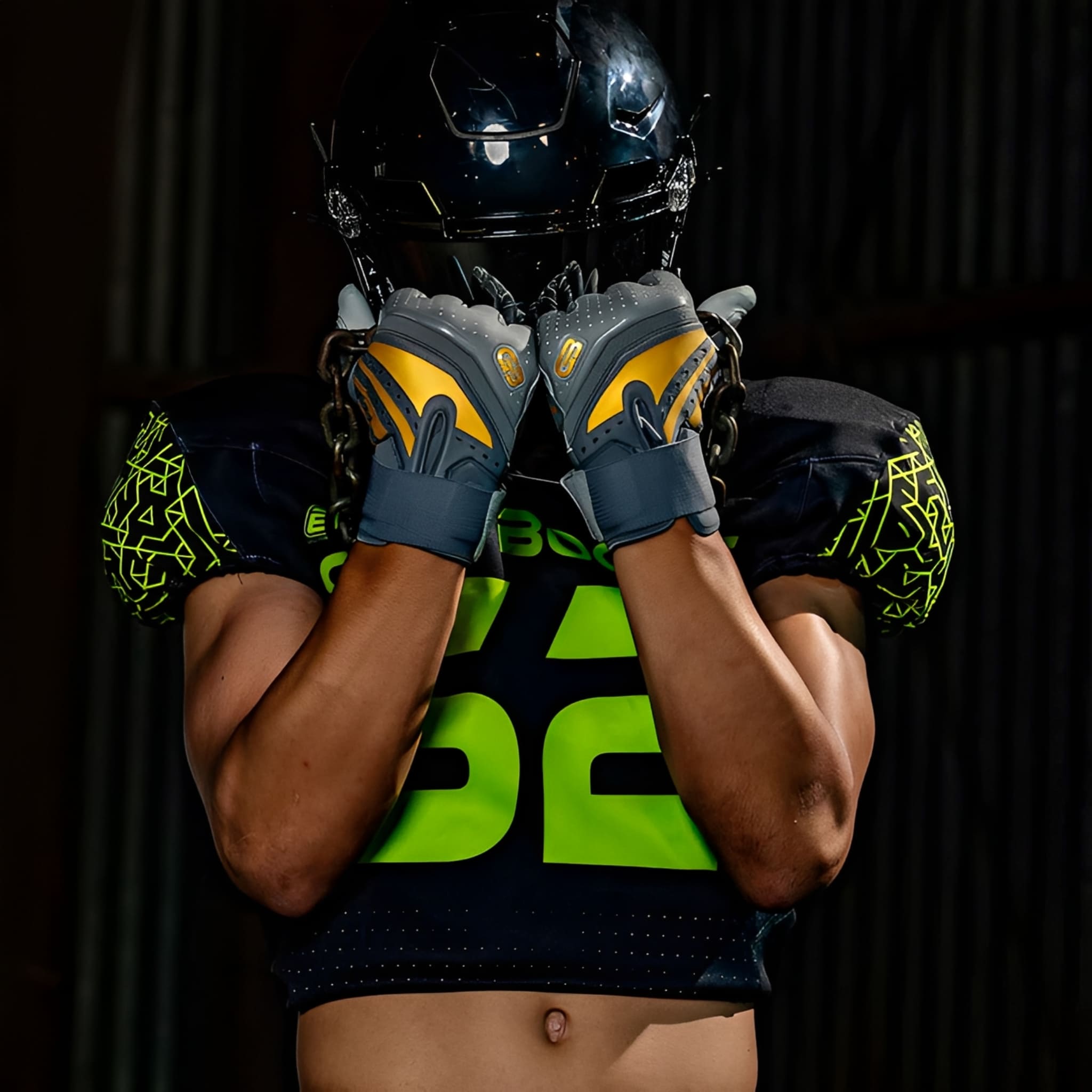 American Football Gloves Grip Boost Big Skill 2.0 Lineman