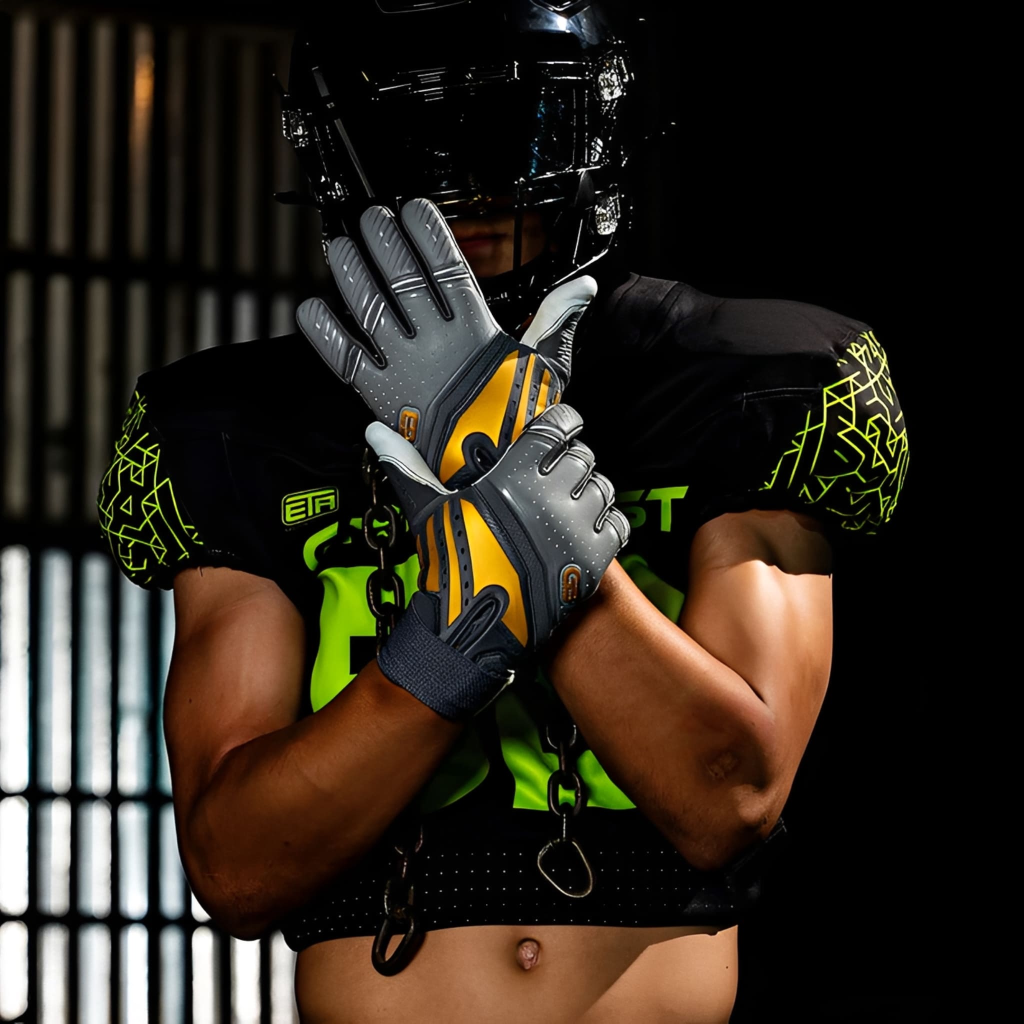 American Football Gloves Grip Boost Big Skill 2.0 Lineman