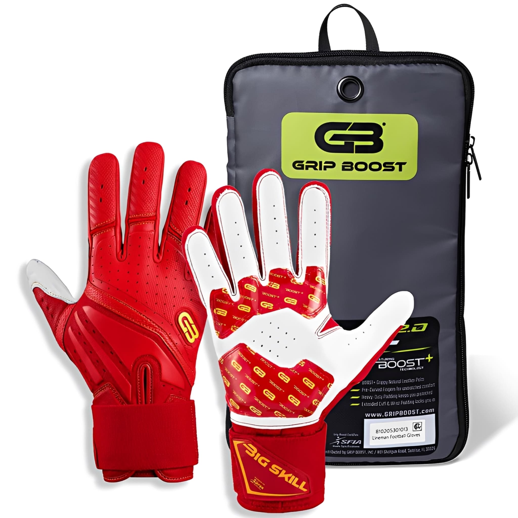American Football Gloves Grip Boost Big Skill 2.0 Lineman