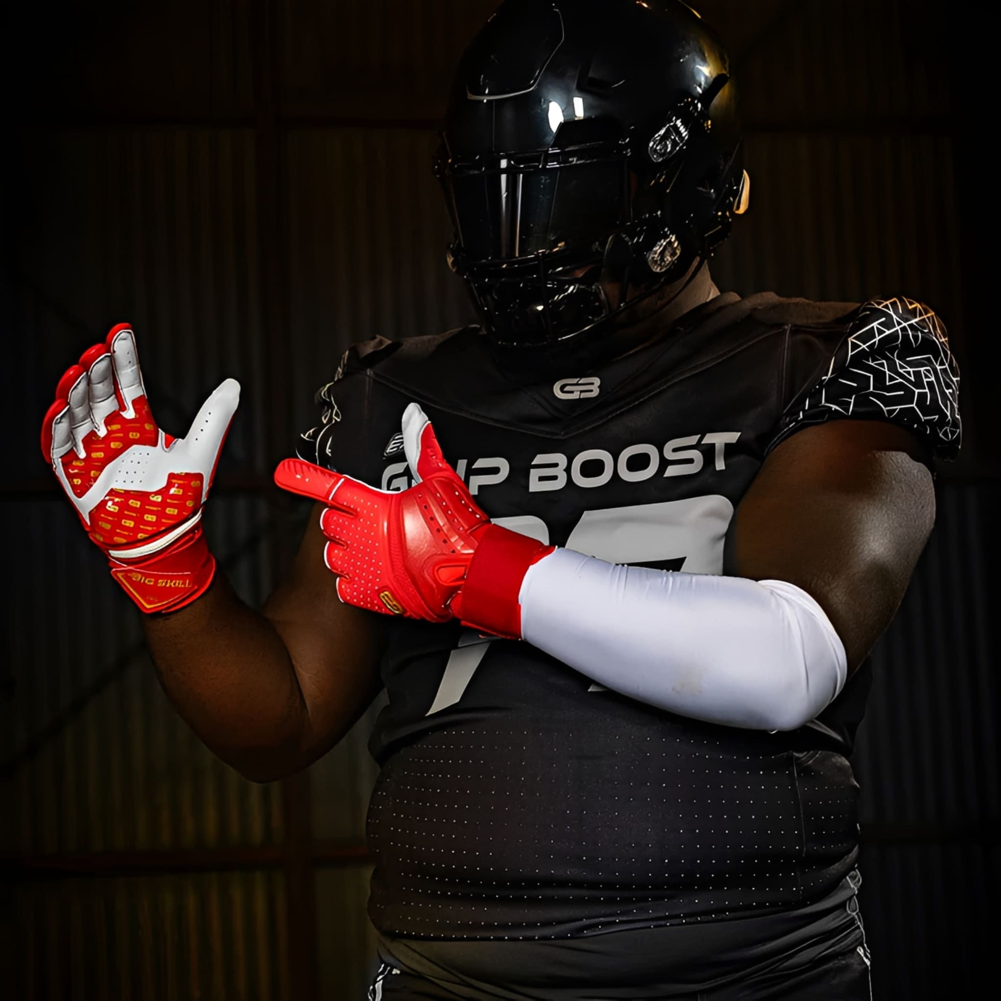 American Football Gloves Grip Boost Big Skill 2.0 Lineman