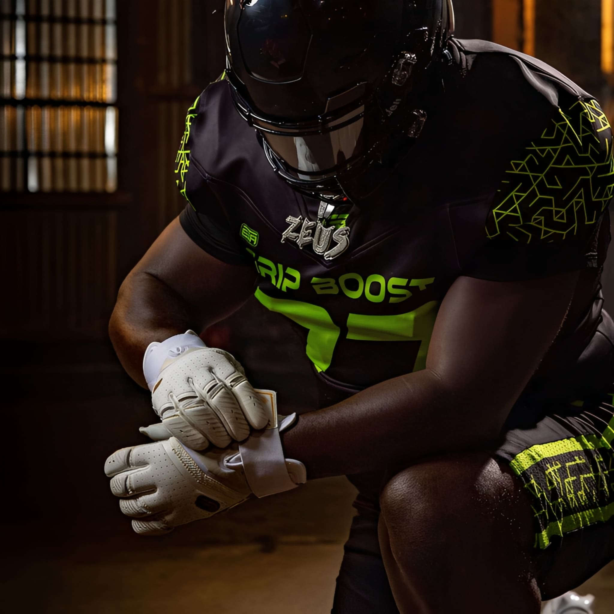 American Football Gloves Grip Boost Big Skill 2.0 Lineman