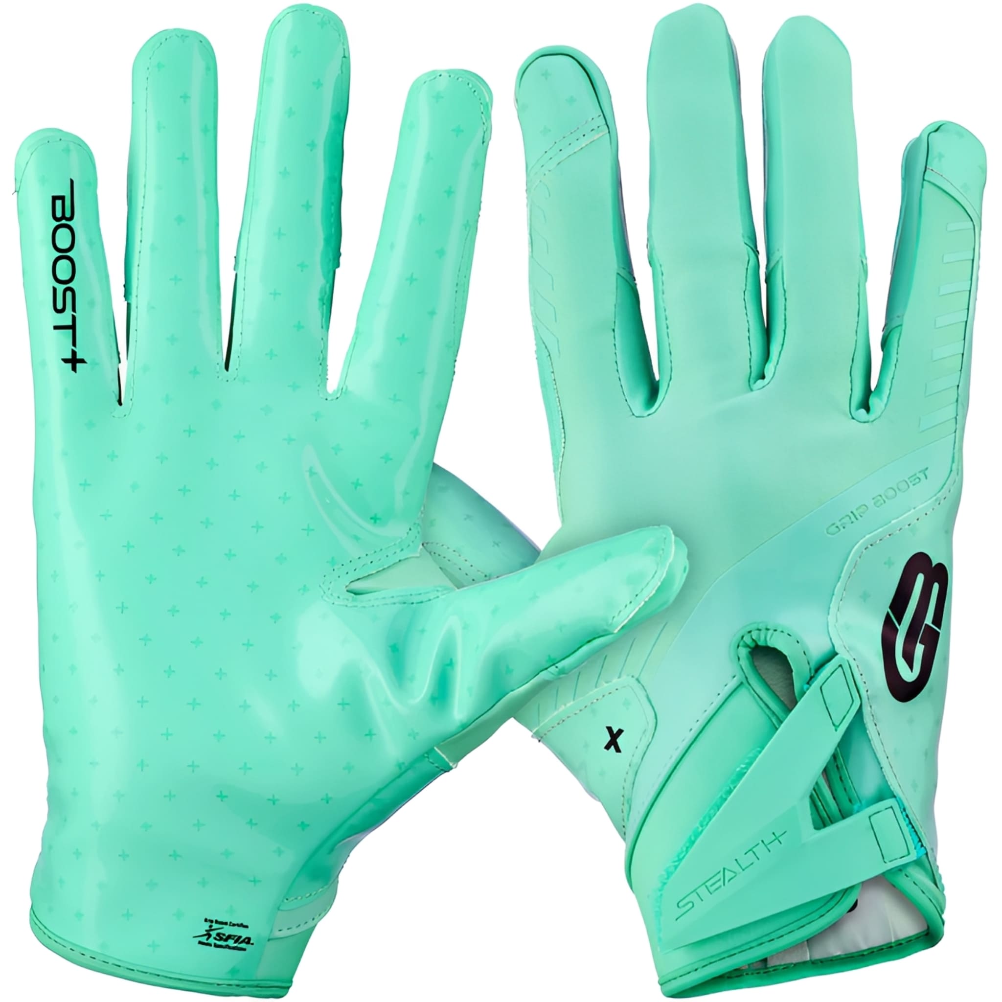 American Football Handschuhe Grip Boost Solid Stealth 6 Boost+ Mint