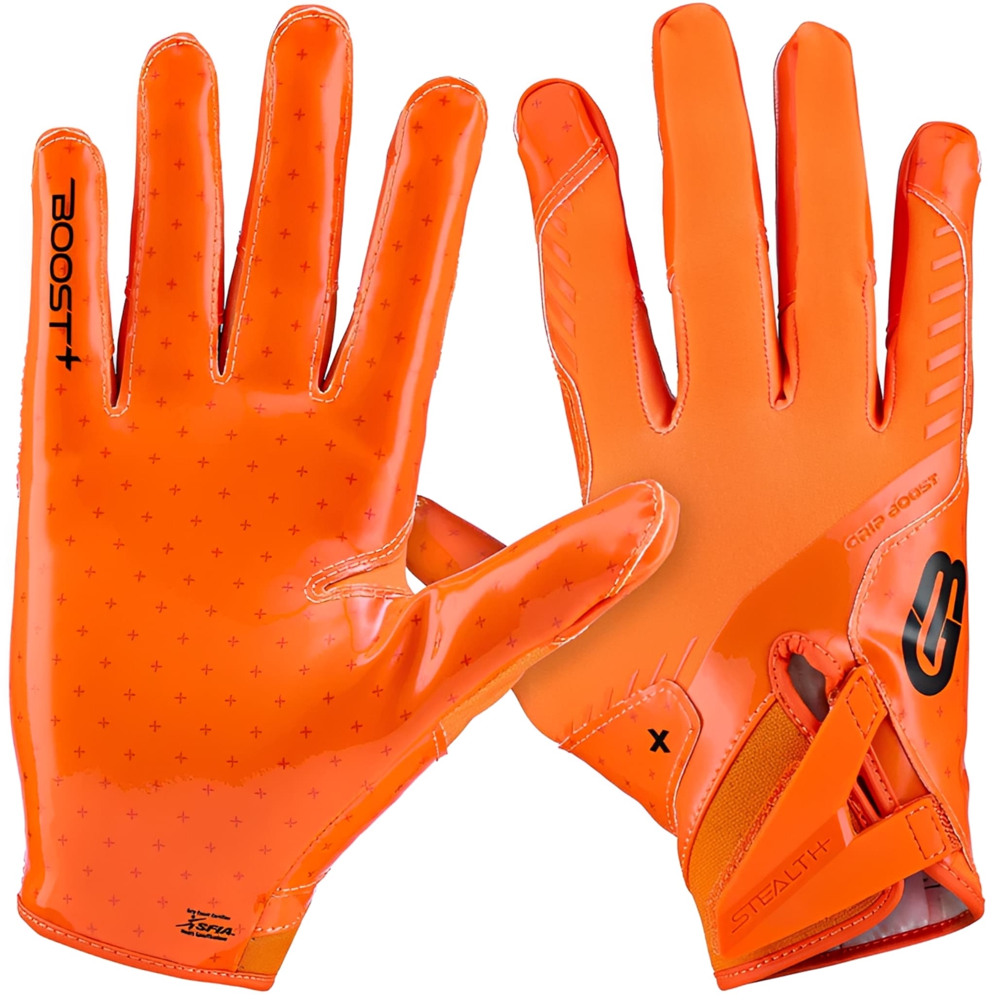 American Football Handschuhe Grip Boost Solid Stealth 6 Boost+ Orange