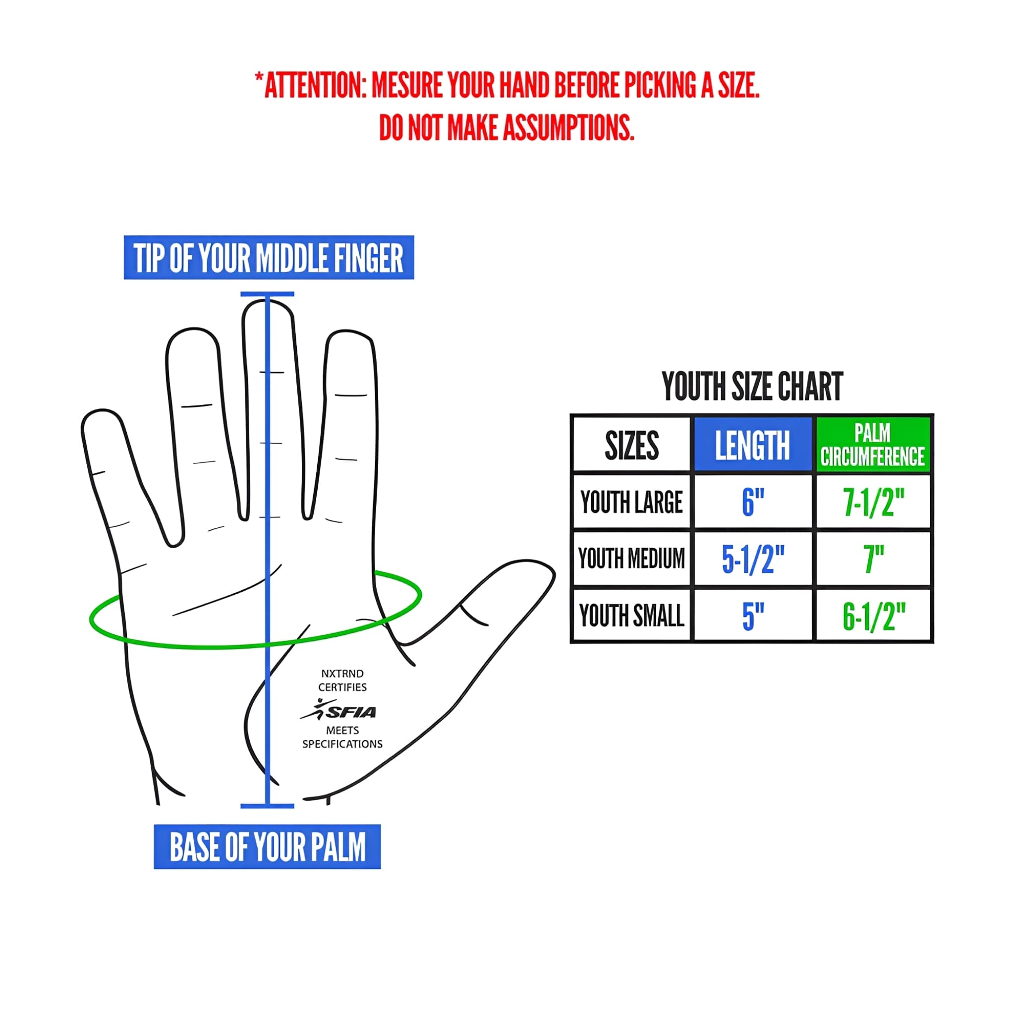 American Football Gloves NXTRND G1® YOUTH