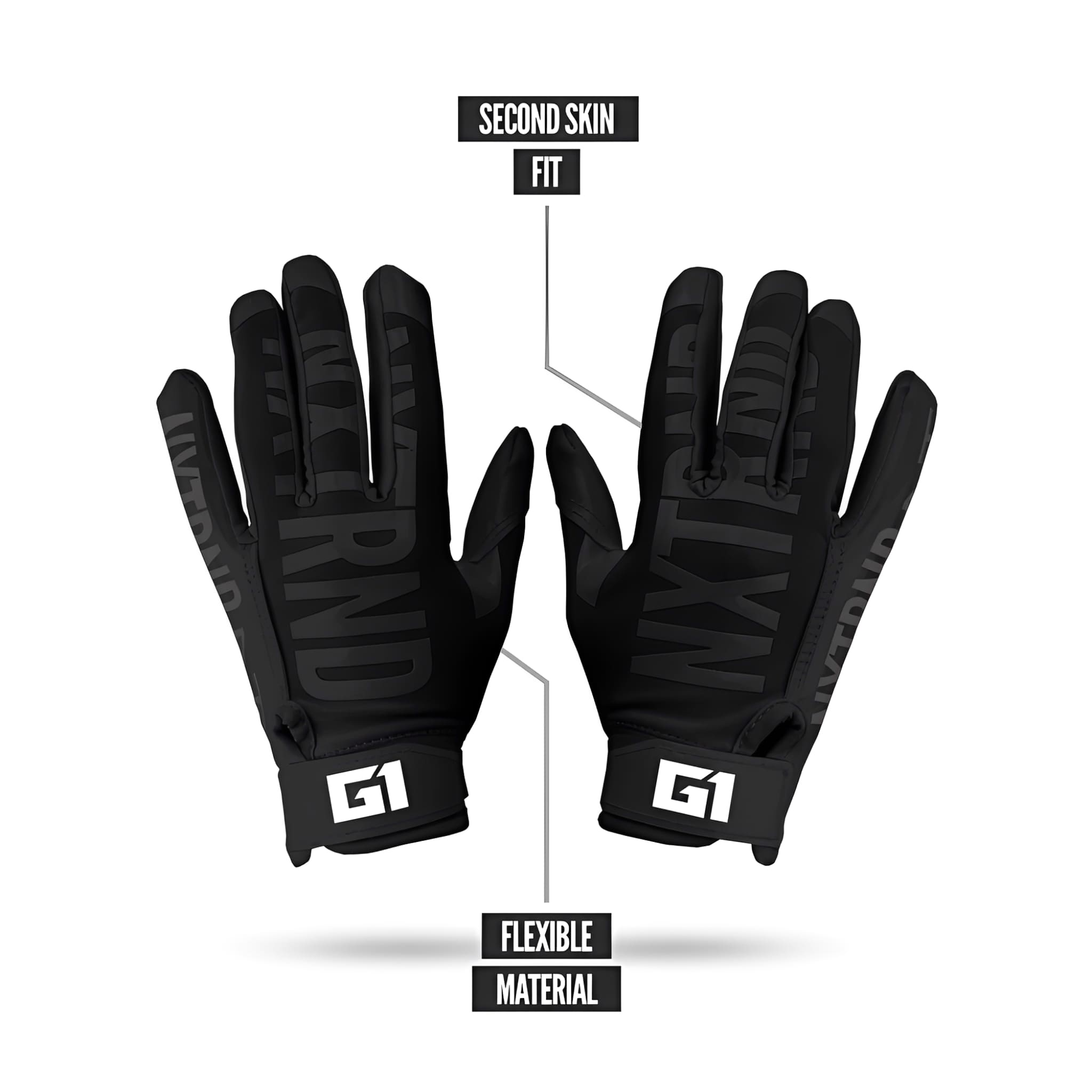 American Football Gloves NXTRND G1® Youth Skeleton