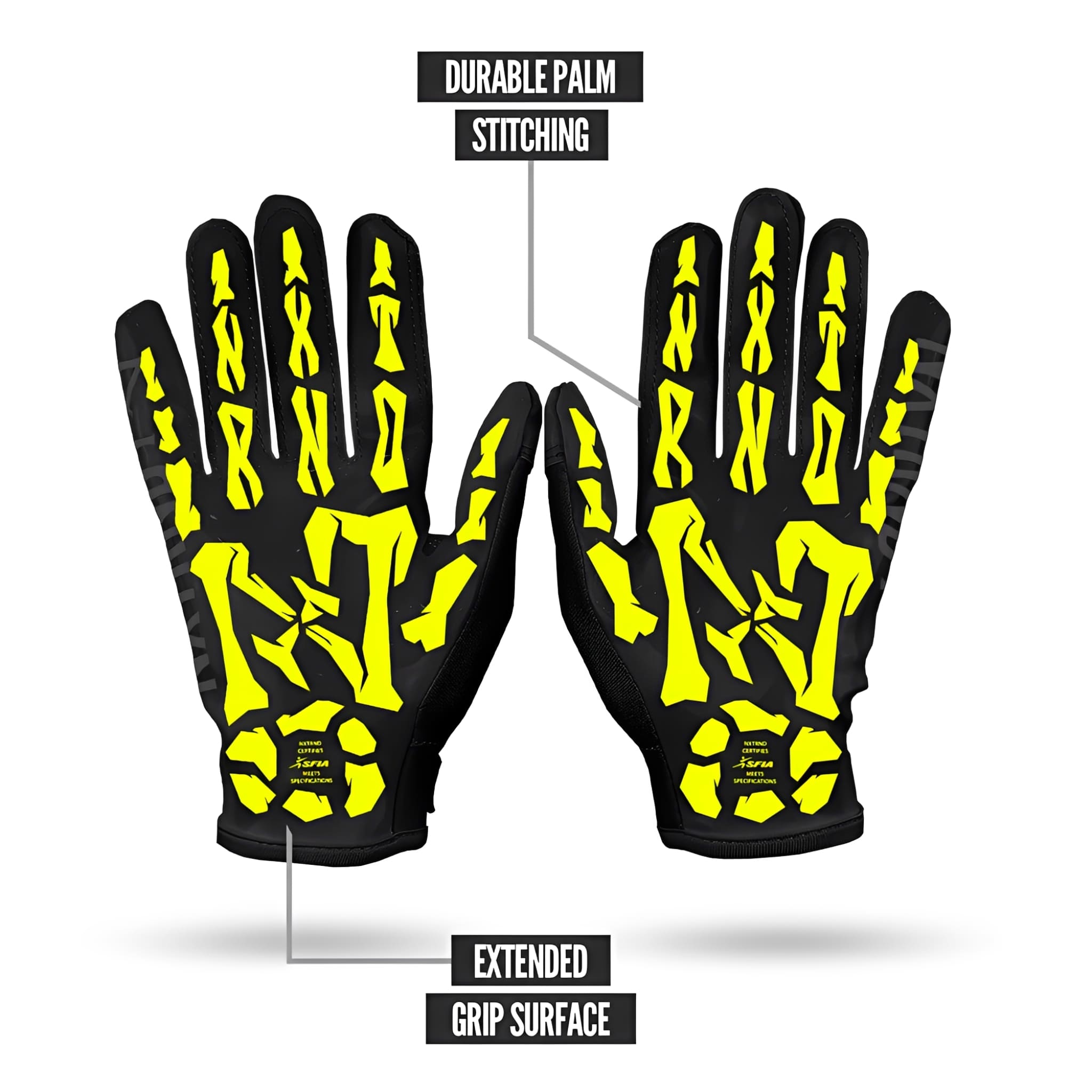 American Football Gloves NXTRND G1® Youth Skeleton