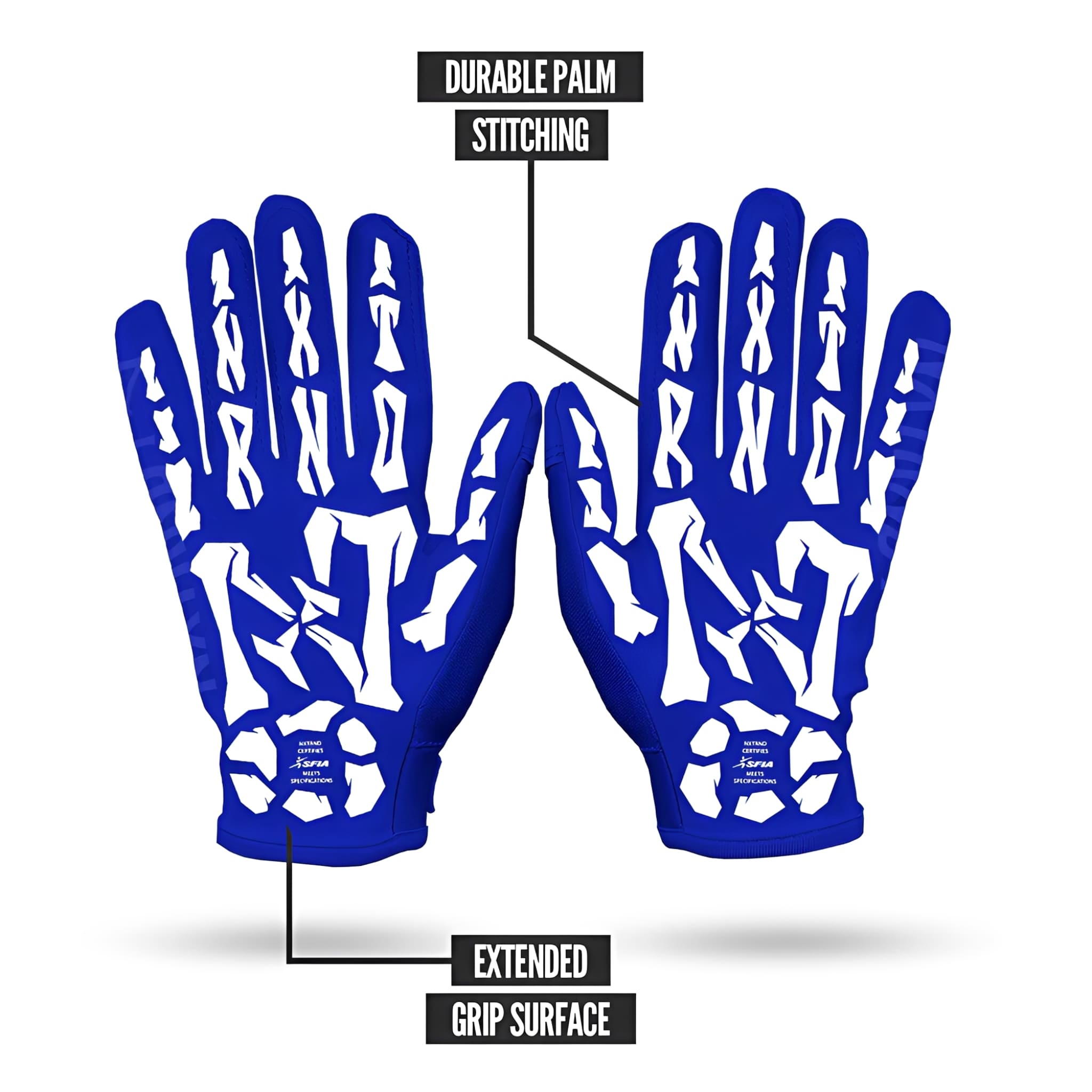 American Football Gloves NXTRND G1® Youth Skeleton
