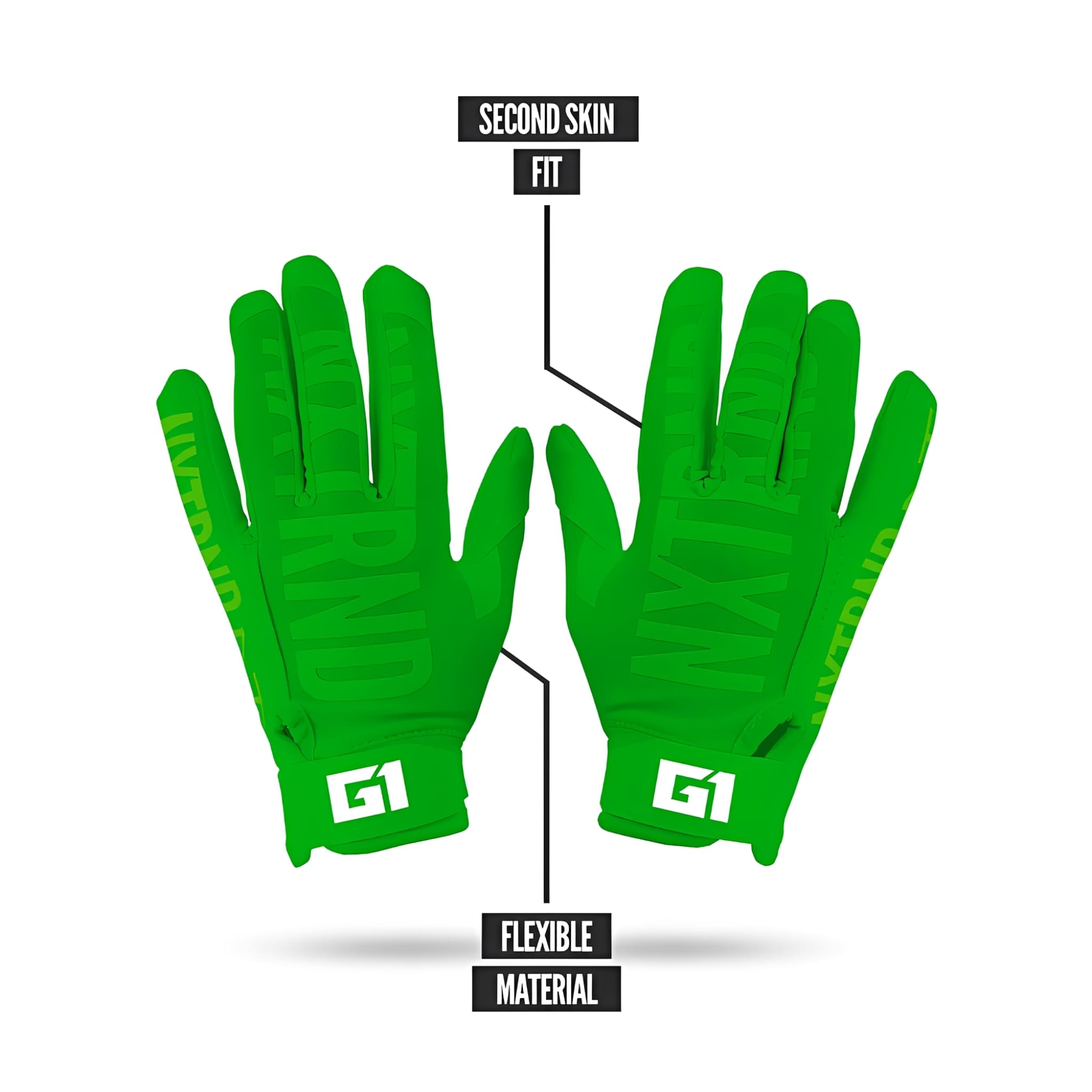 American Football Gloves NXTRND G1® Youth Skeleton
