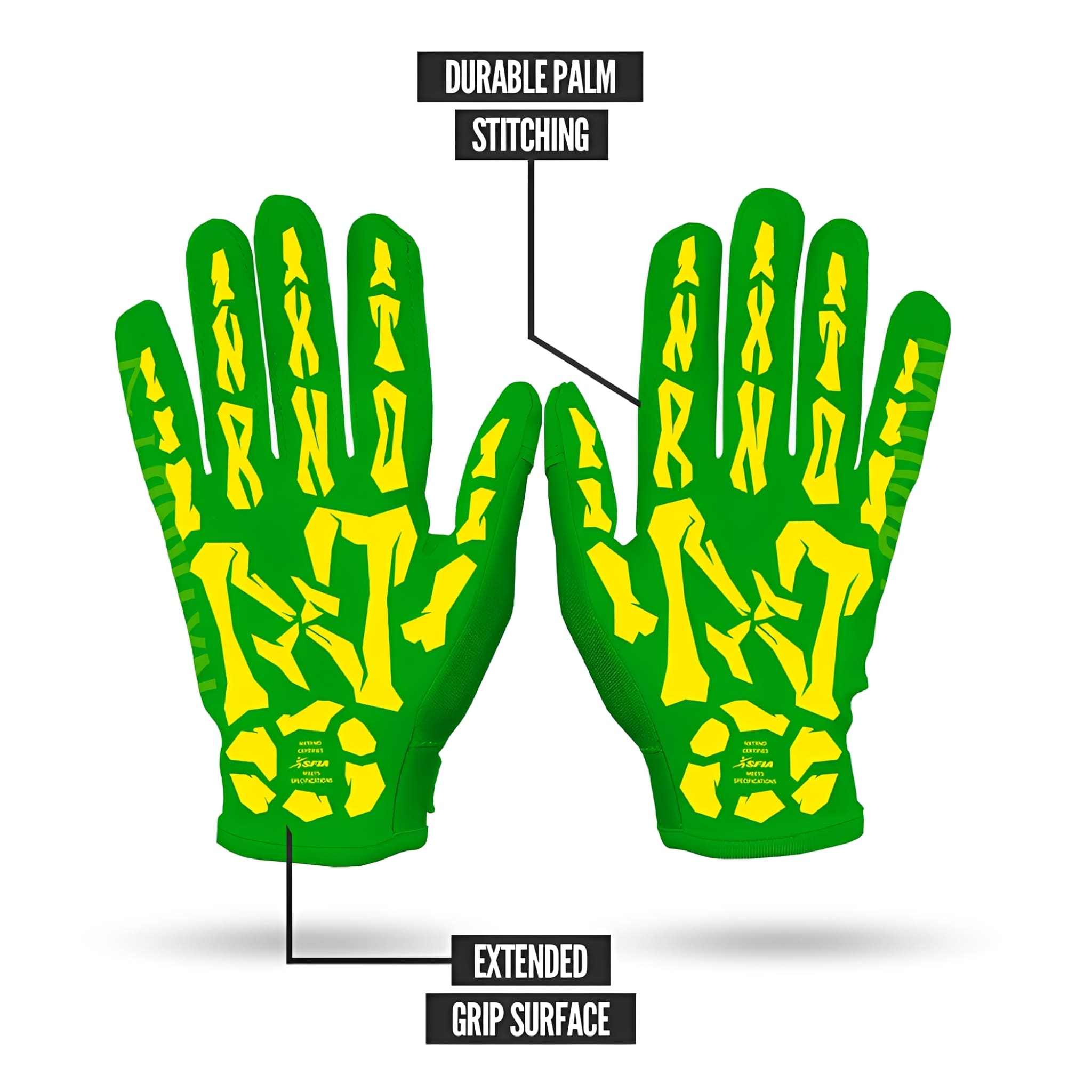 American Football Gloves NXTRND G1® Youth Skeleton