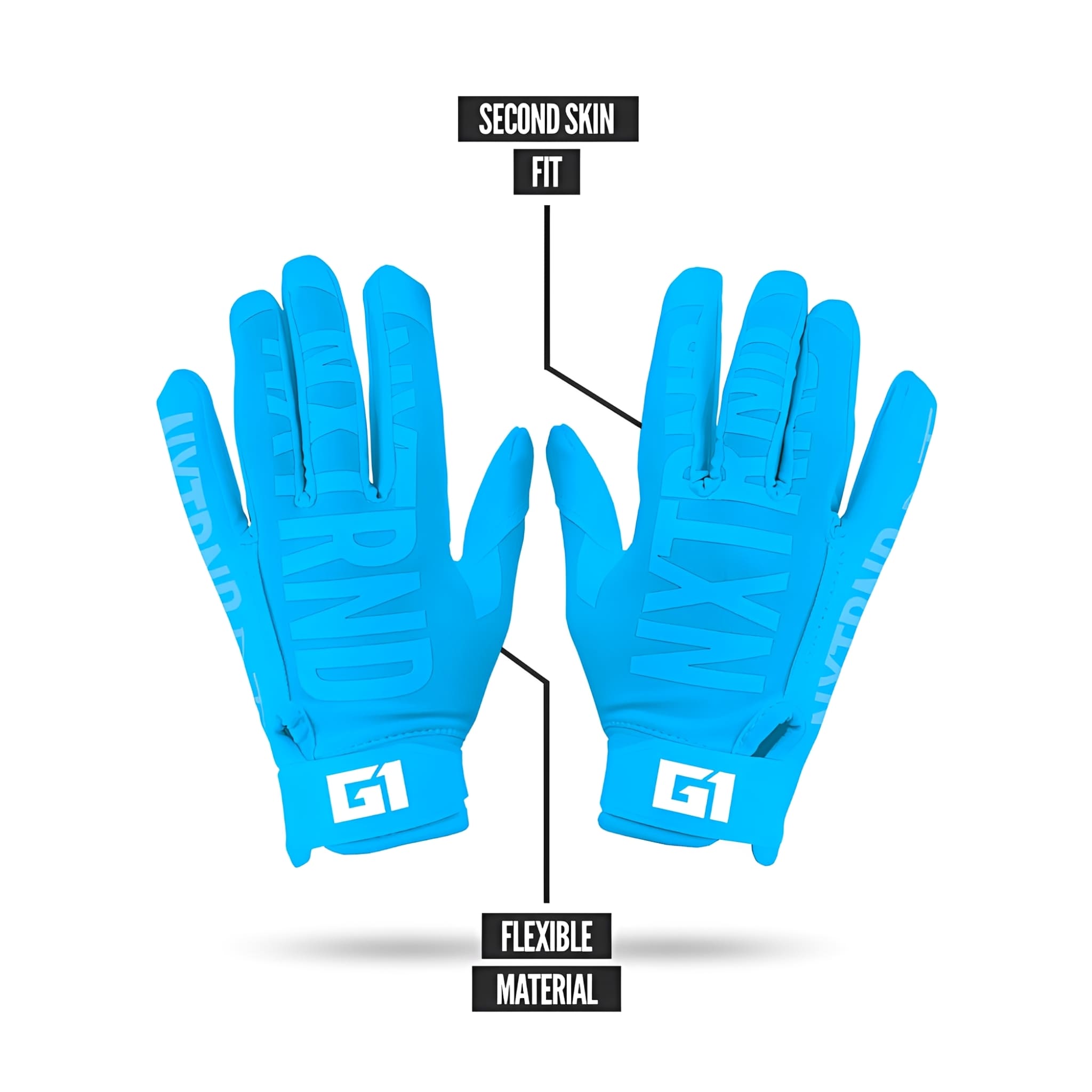 American Football Gloves NXTRND G1® Youth Skeleton